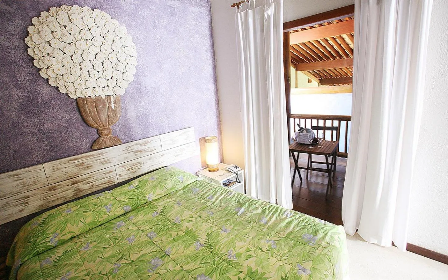 Bed in Pousada Rosa dos Ventos