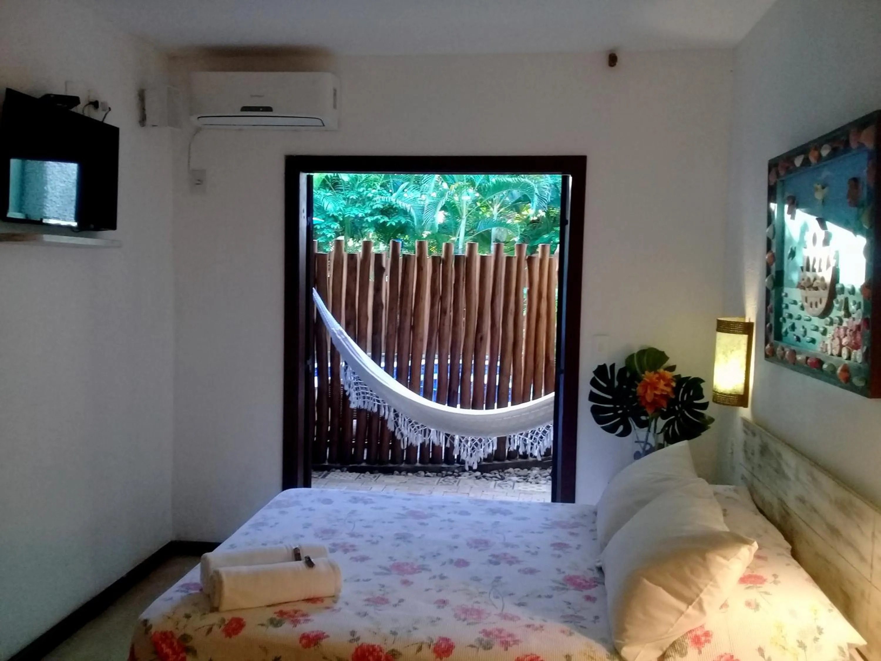 Bed in Pousada Rosa dos Ventos