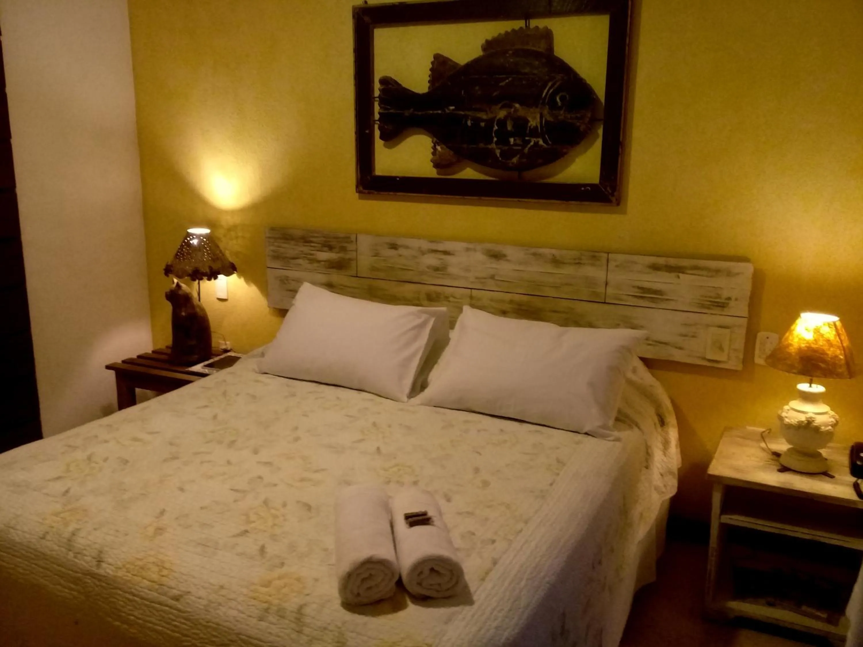 Bed in Pousada Rosa dos Ventos