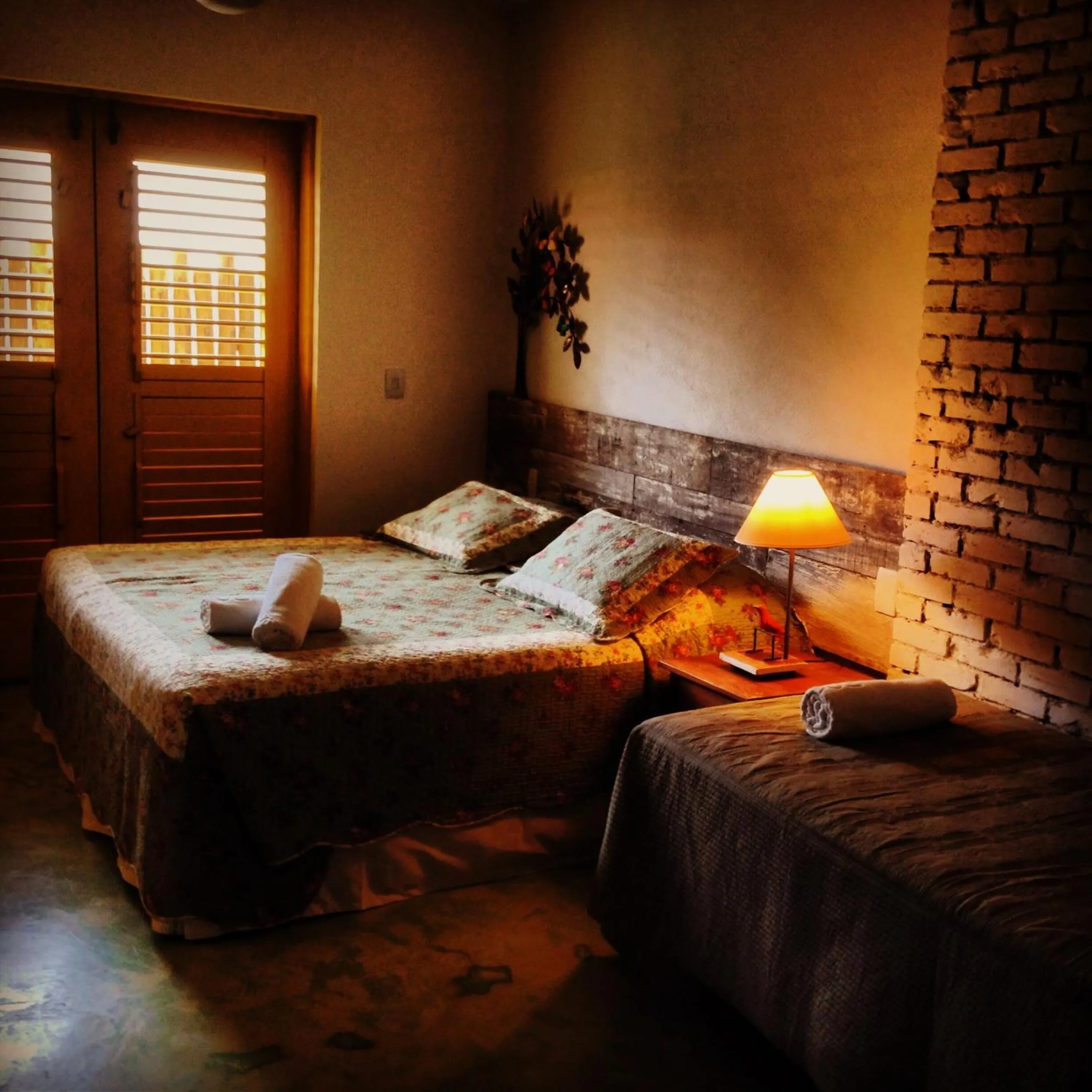 Bed in Pousada Rosa dos Ventos