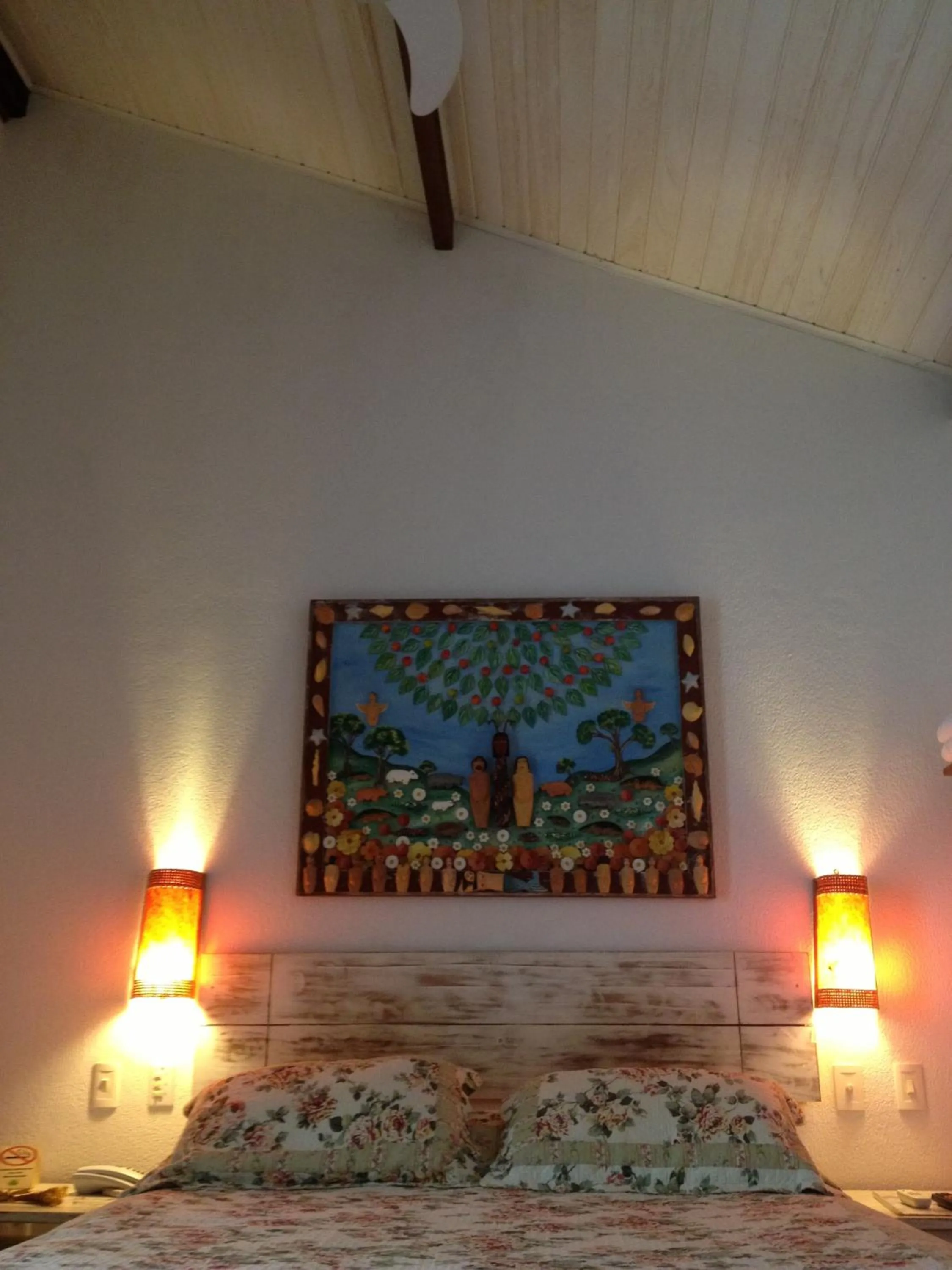 Bed in Pousada Rosa dos Ventos