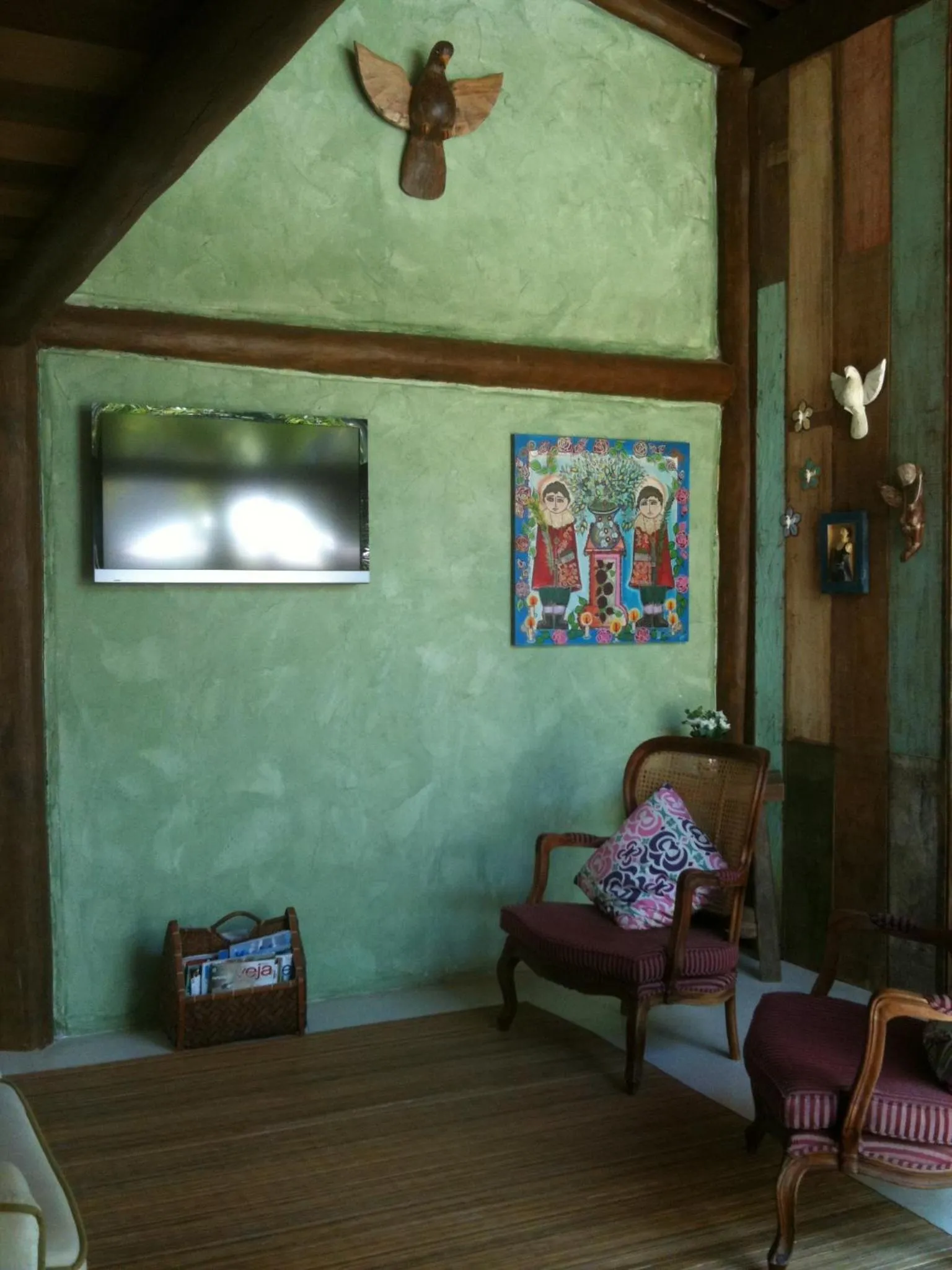 Seating area in Pousada Rosa dos Ventos