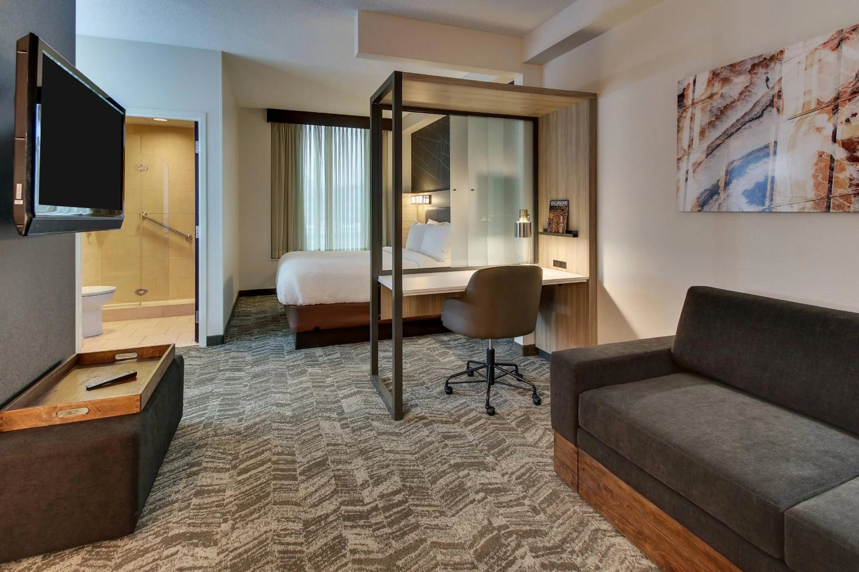 Bedroom in SpringHill Suites by Marriott Birmingham Downtown at UAB