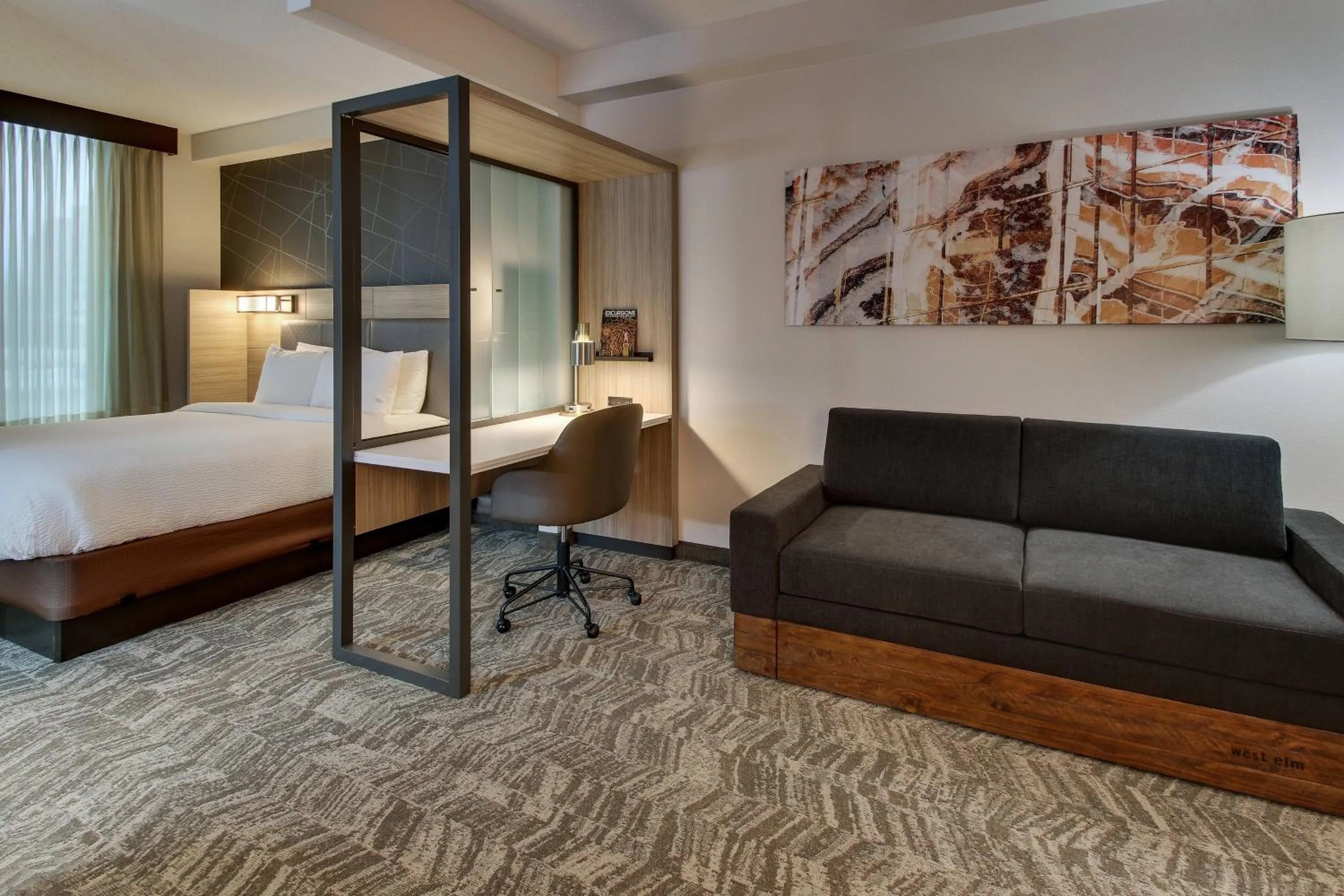 Bedroom, Bed in SpringHill Suites by Marriott Birmingham Downtown at UAB