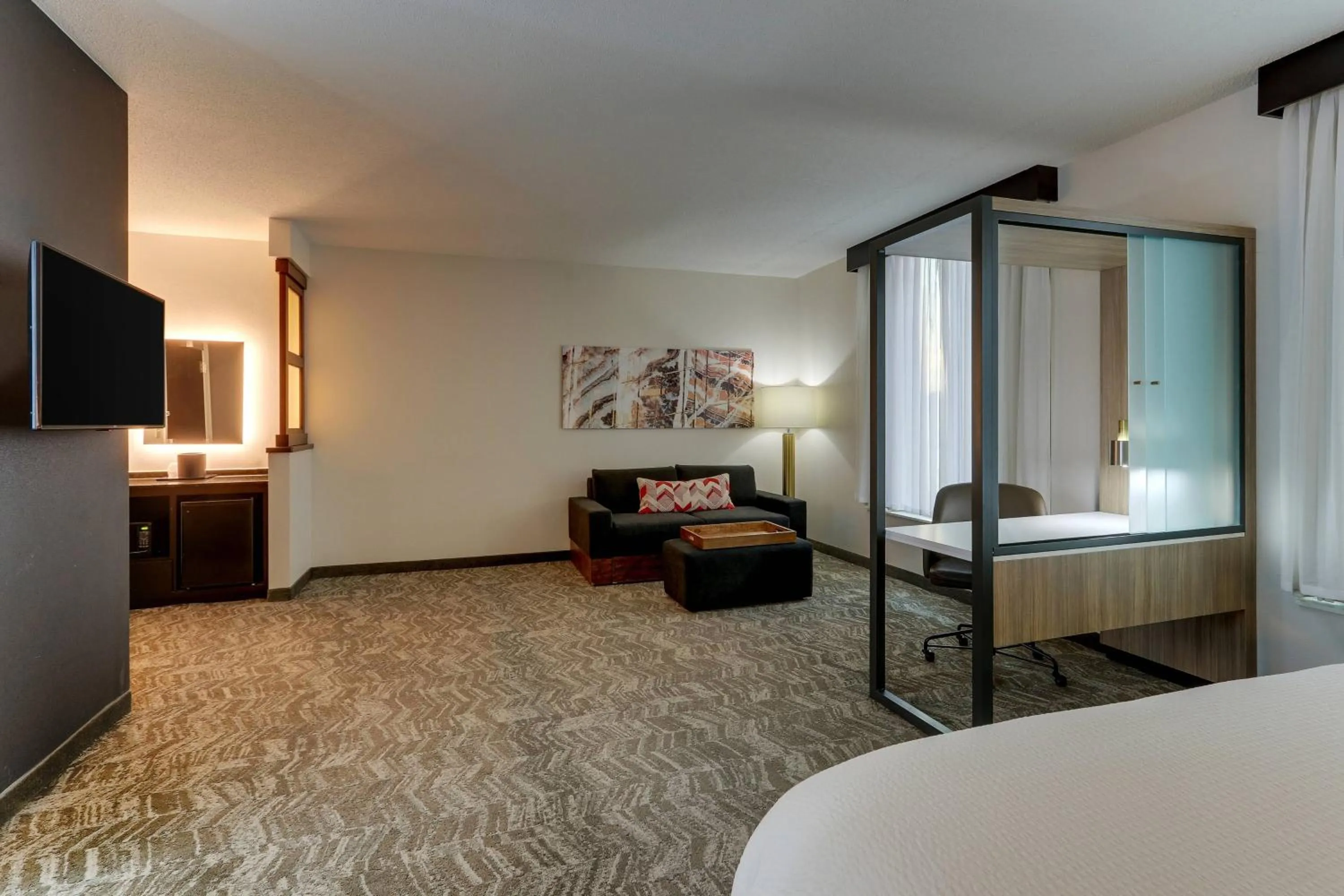Bedroom, Bed in SpringHill Suites by Marriott Birmingham Downtown at UAB