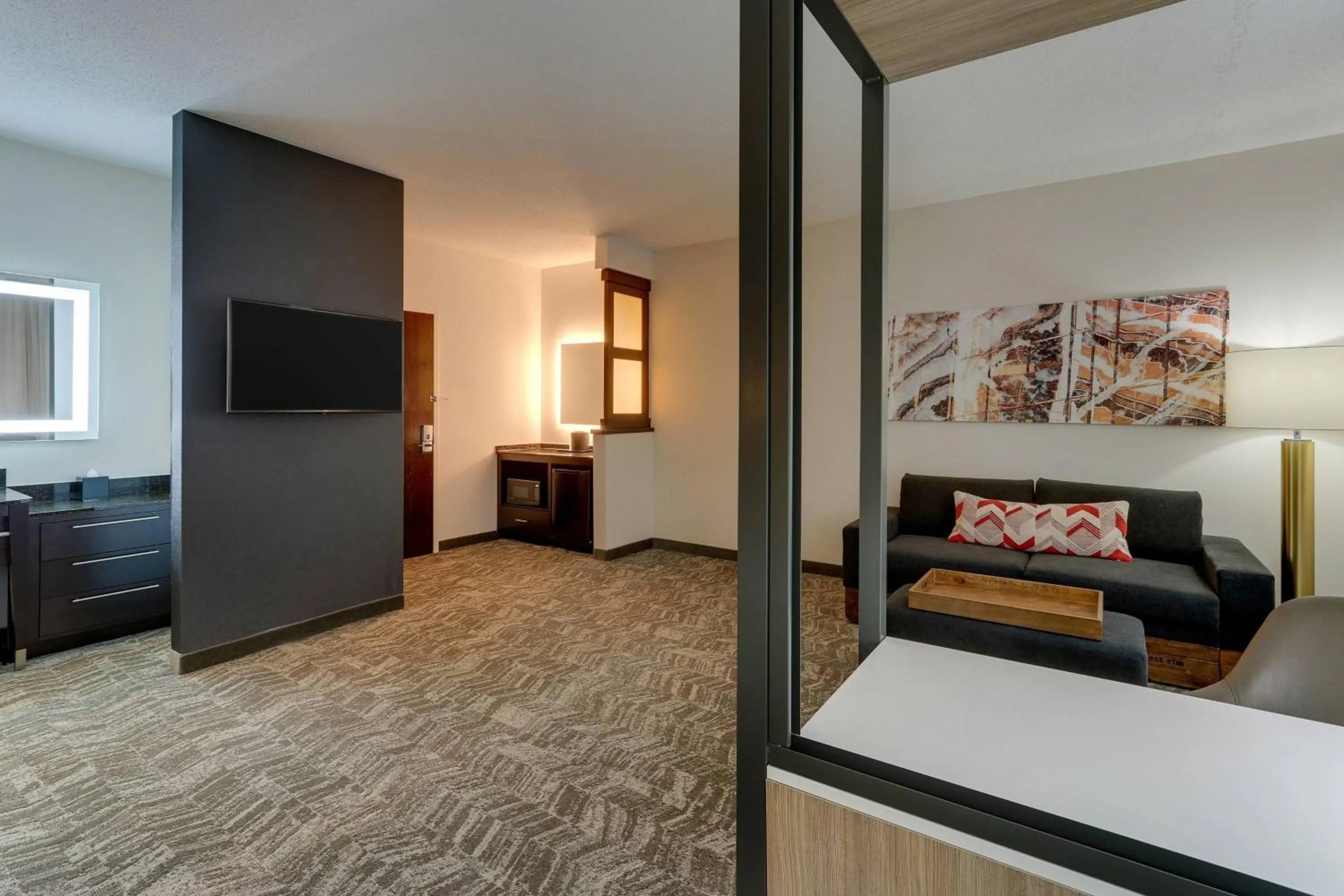 Bedroom, Bed in SpringHill Suites by Marriott Birmingham Downtown at UAB