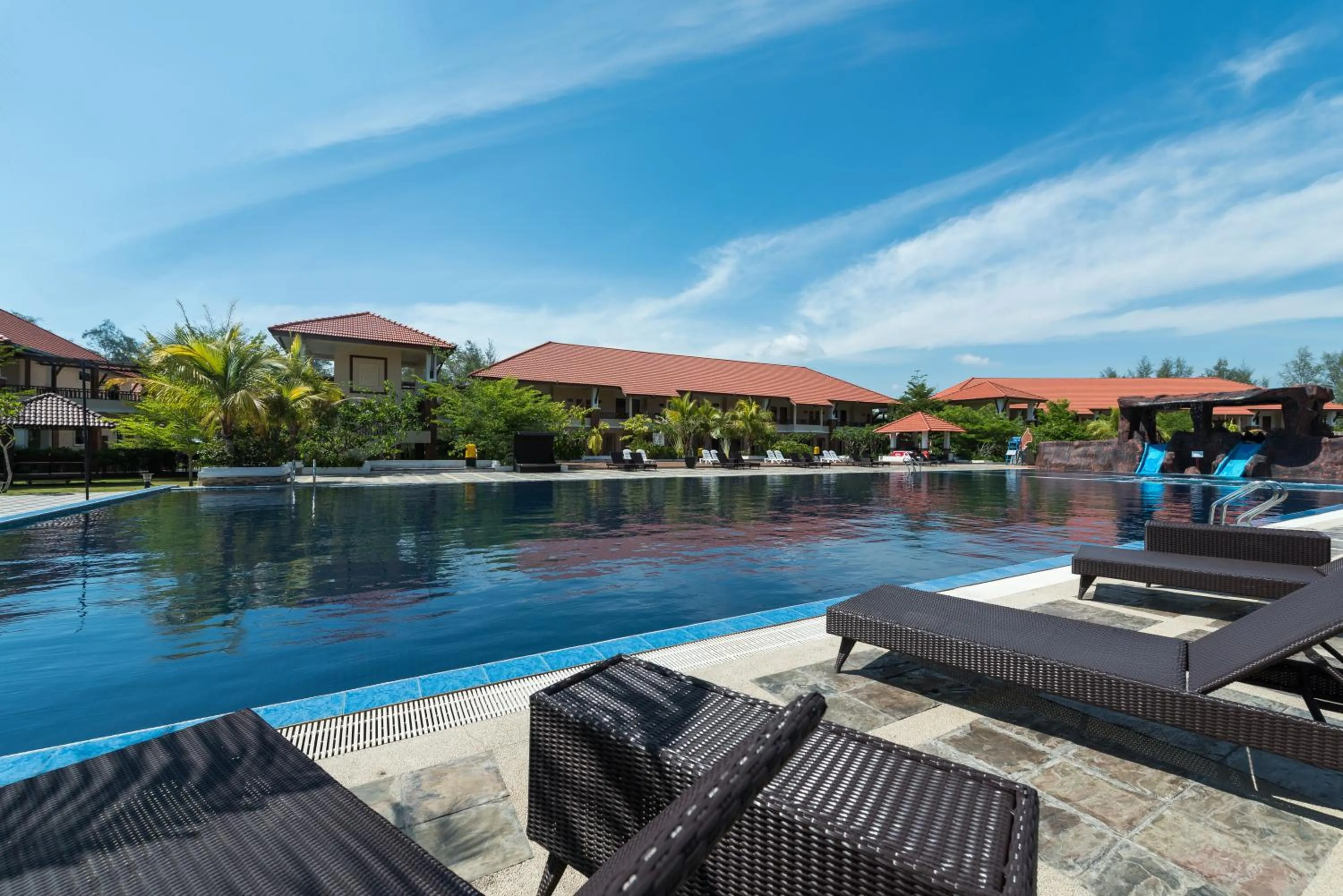 Swimming pool in Tok Aman Bali Beach Resort @ Beachfront