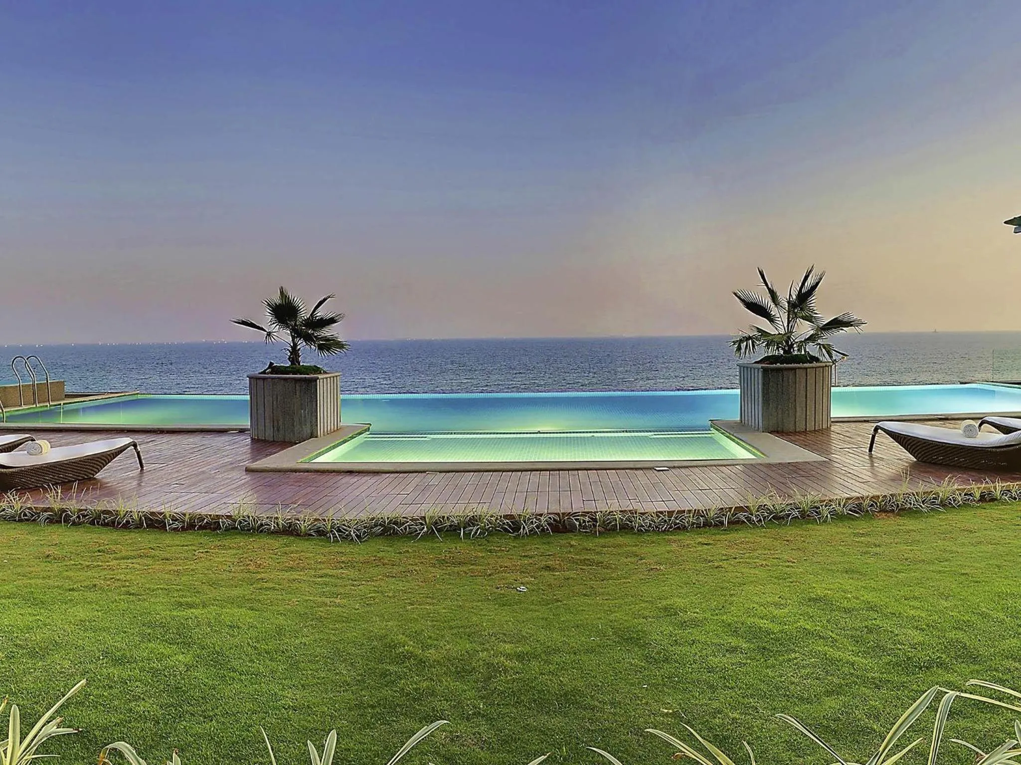 Pool view in Novotel Visakhapatnam Varun Beach