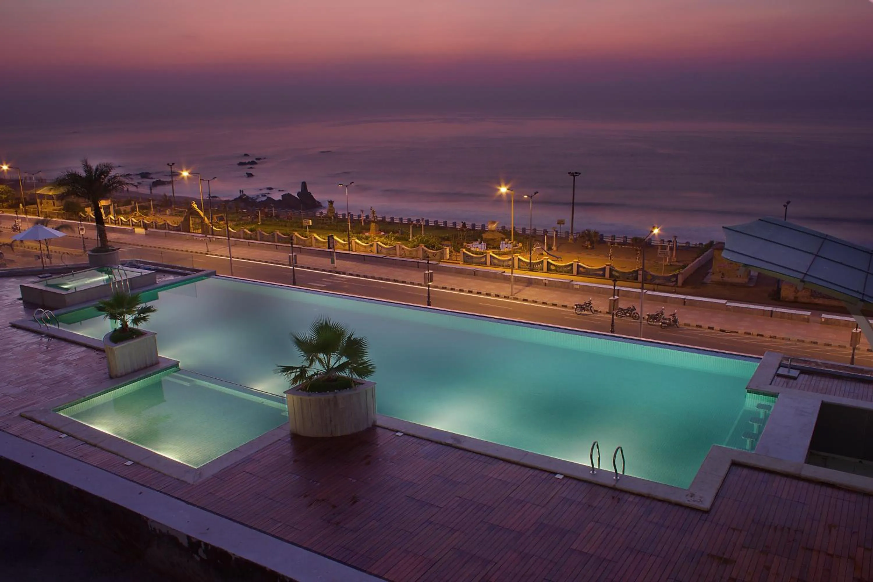 Swimming pool in Novotel Visakhapatnam Varun Beach