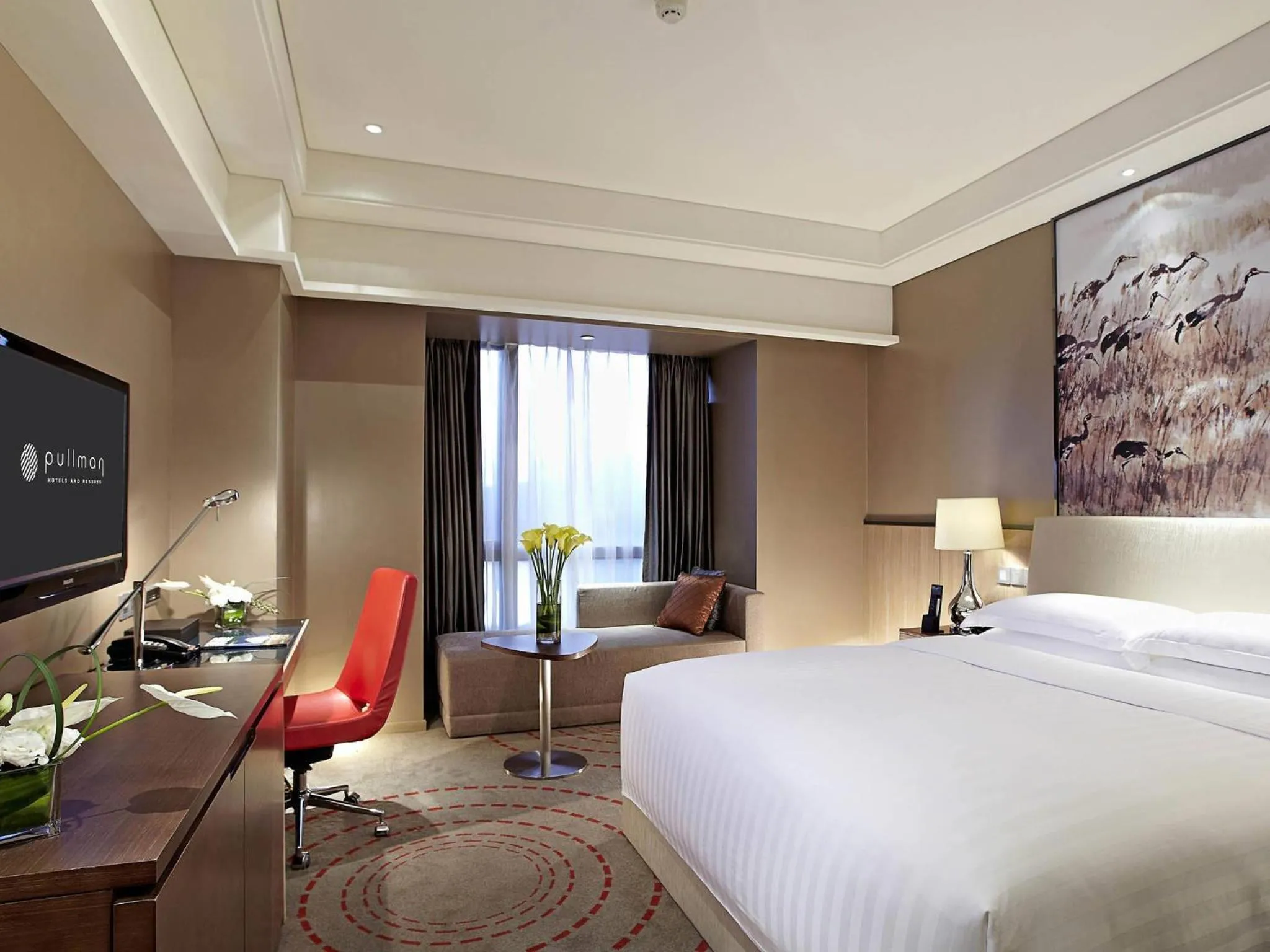 Bedroom, Bed in Pullman Xiamen Powerlong