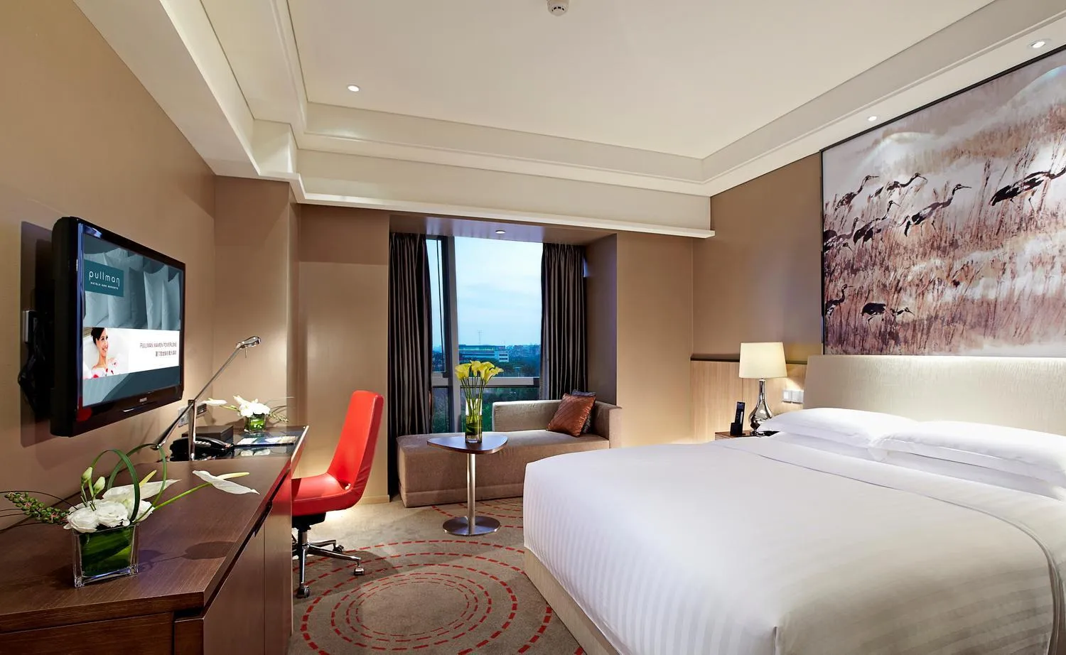 Bedroom, Bed in Pullman Xiamen Powerlong