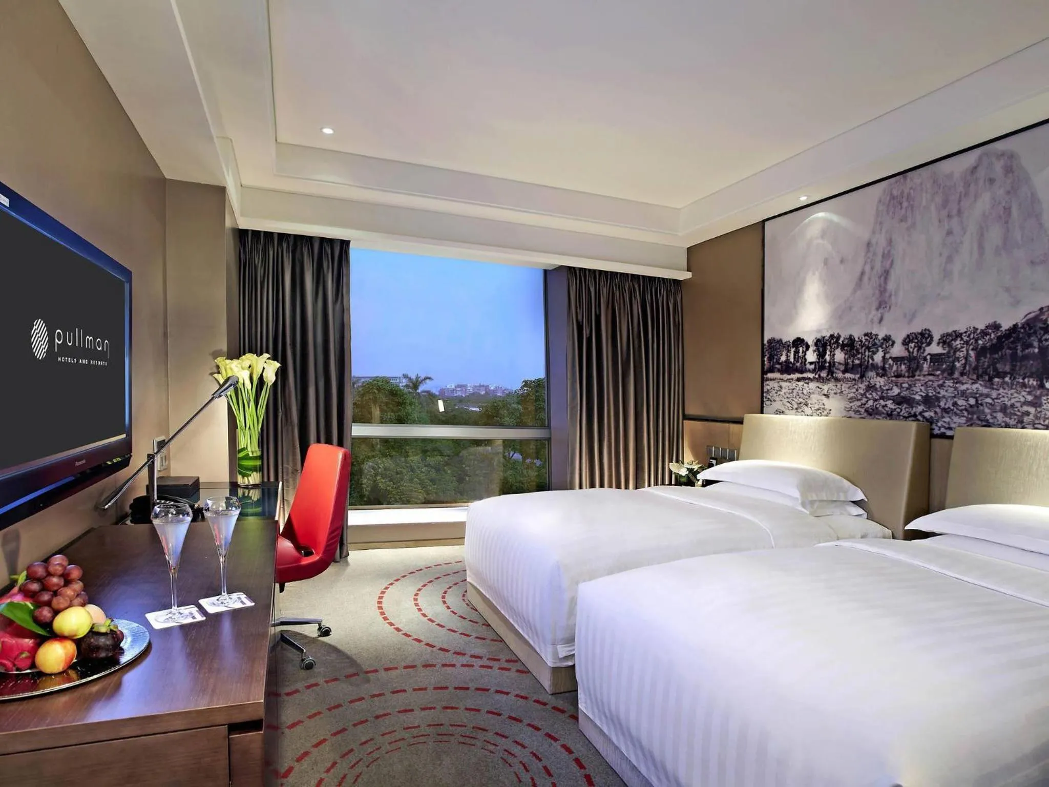 Bedroom, Bed in Pullman Xiamen Powerlong