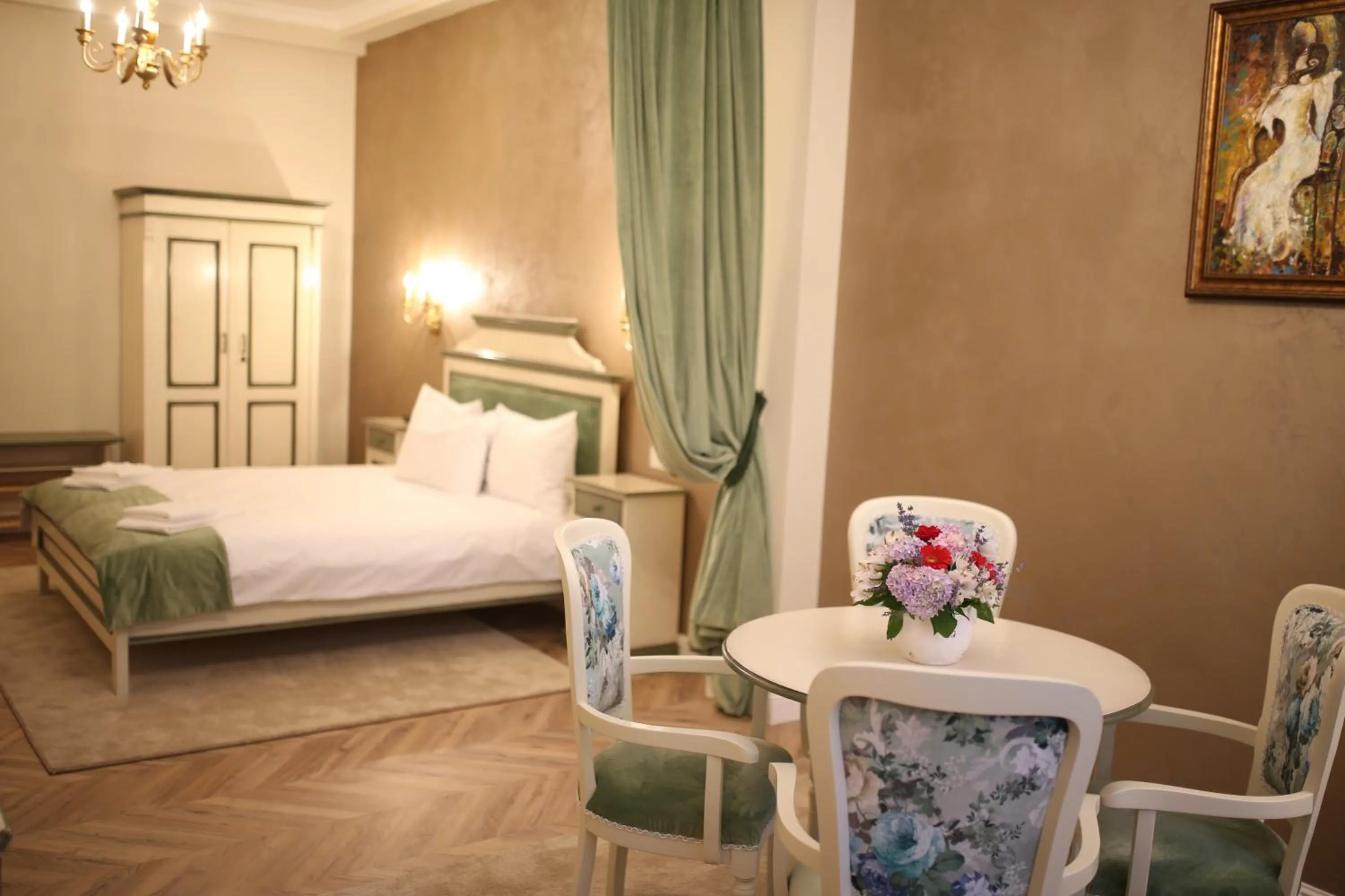 Bed in Artisans Boutique Villa