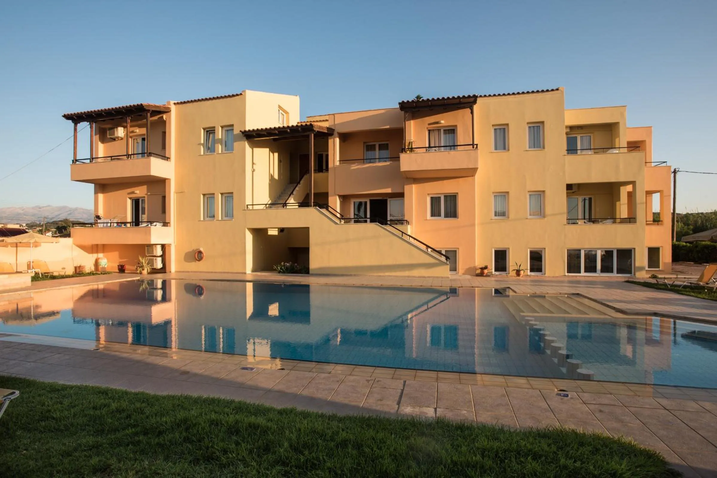 Property building in Mythos Beach Hotel Apartments