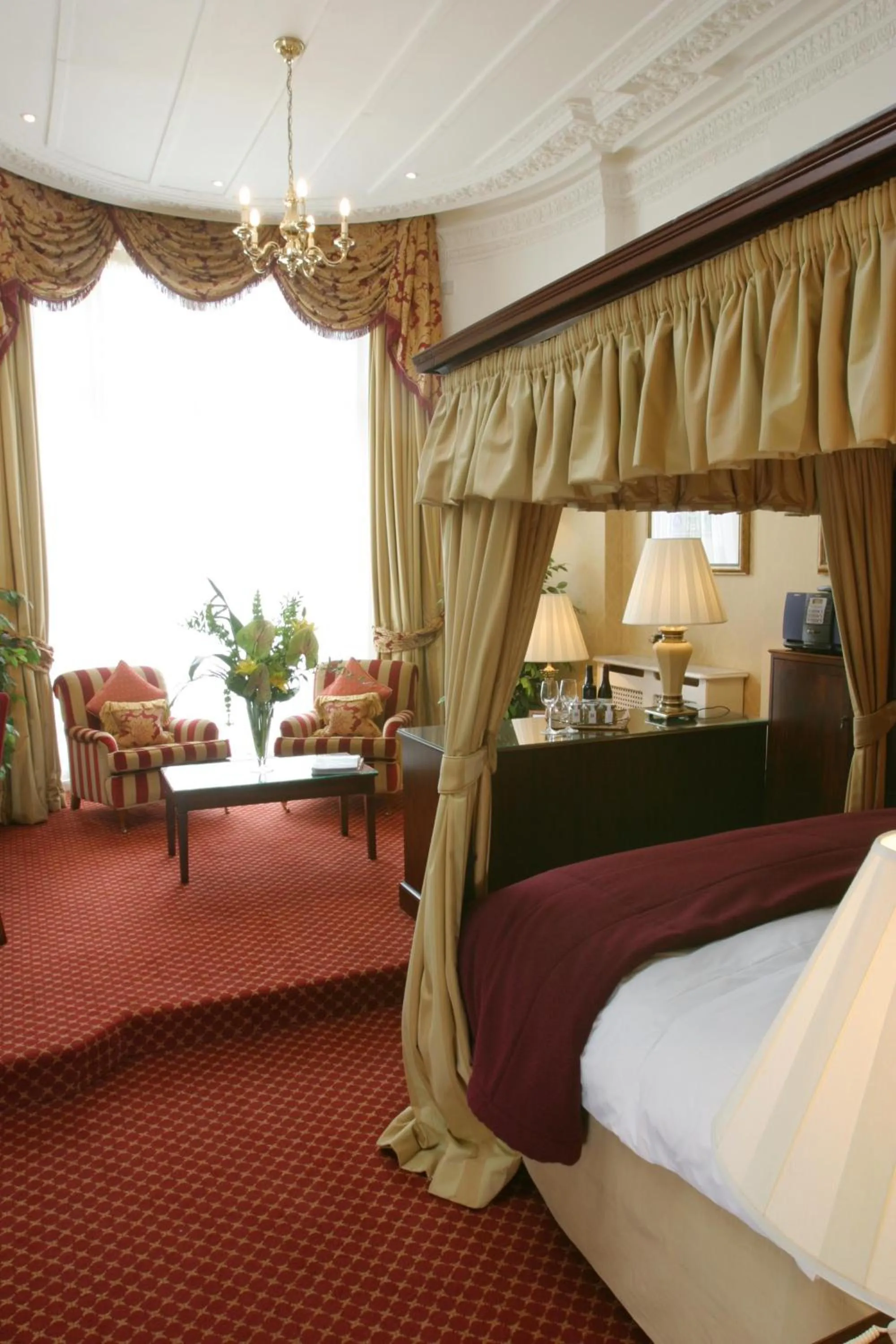 Seating area in The Colonnade