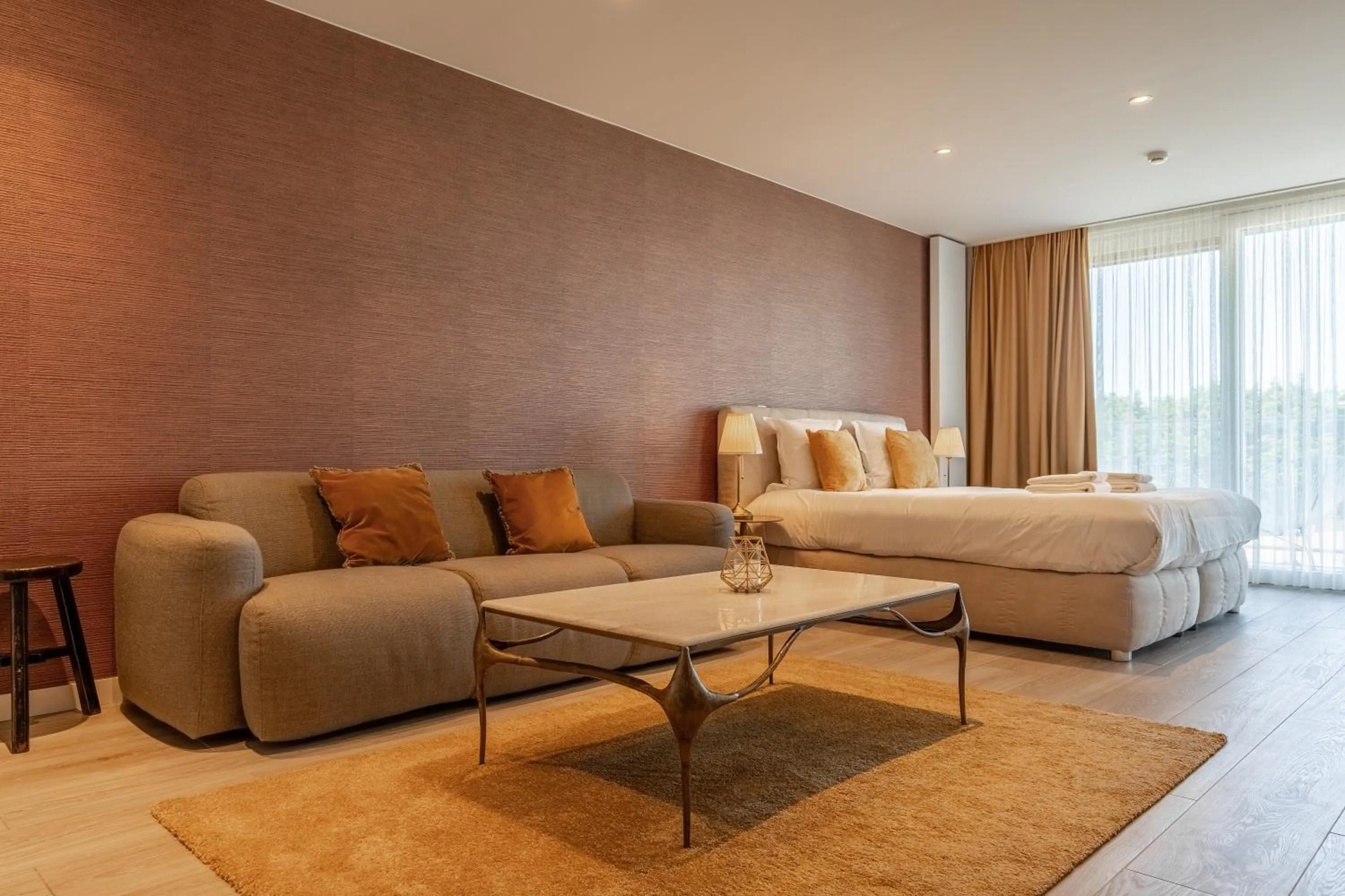 Living room in Hotel Acropolis " Op het sportiefste park van de kust "