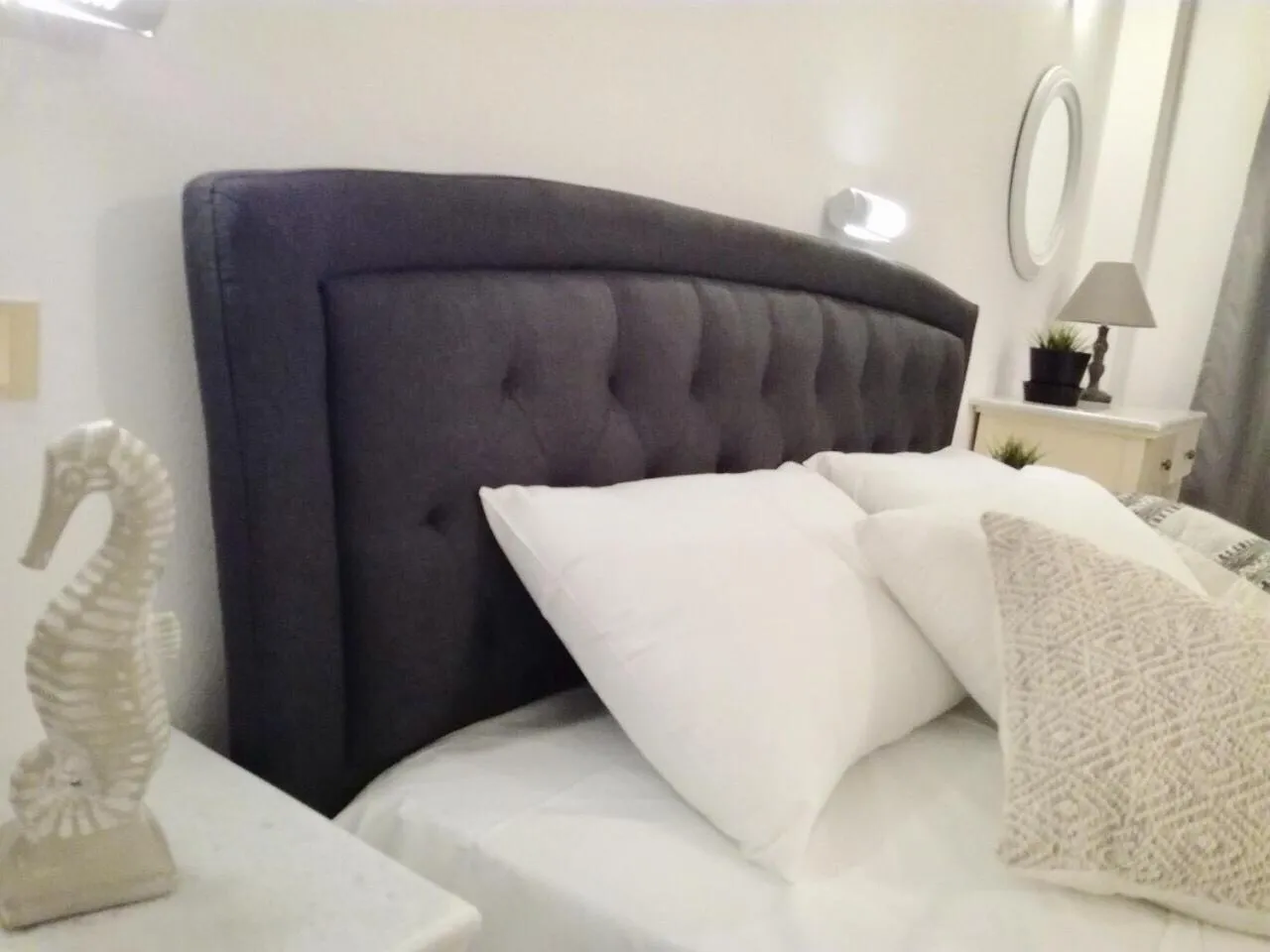 Bed in Pasiphae Hotel