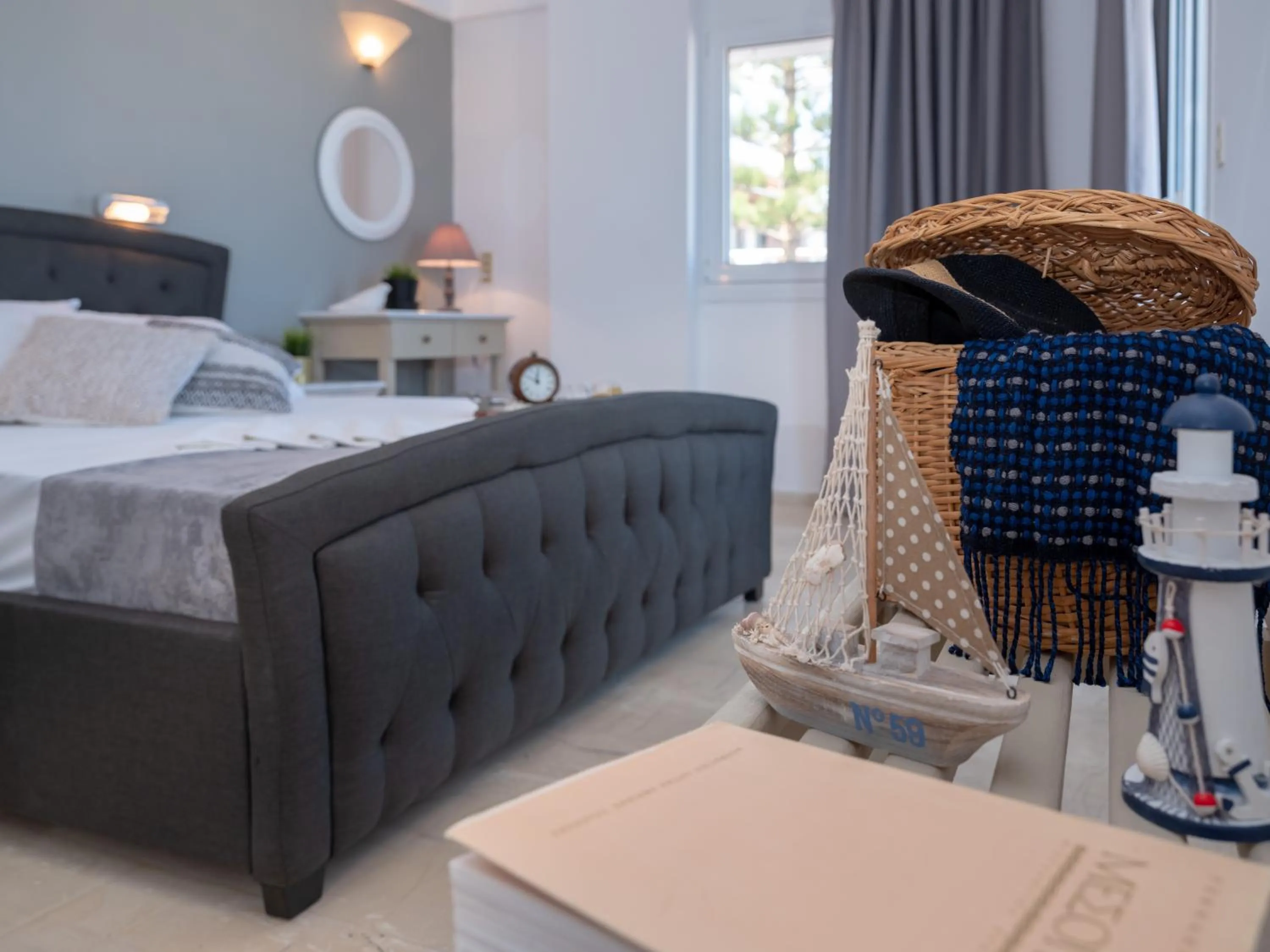 Bed in Pasiphae Hotel