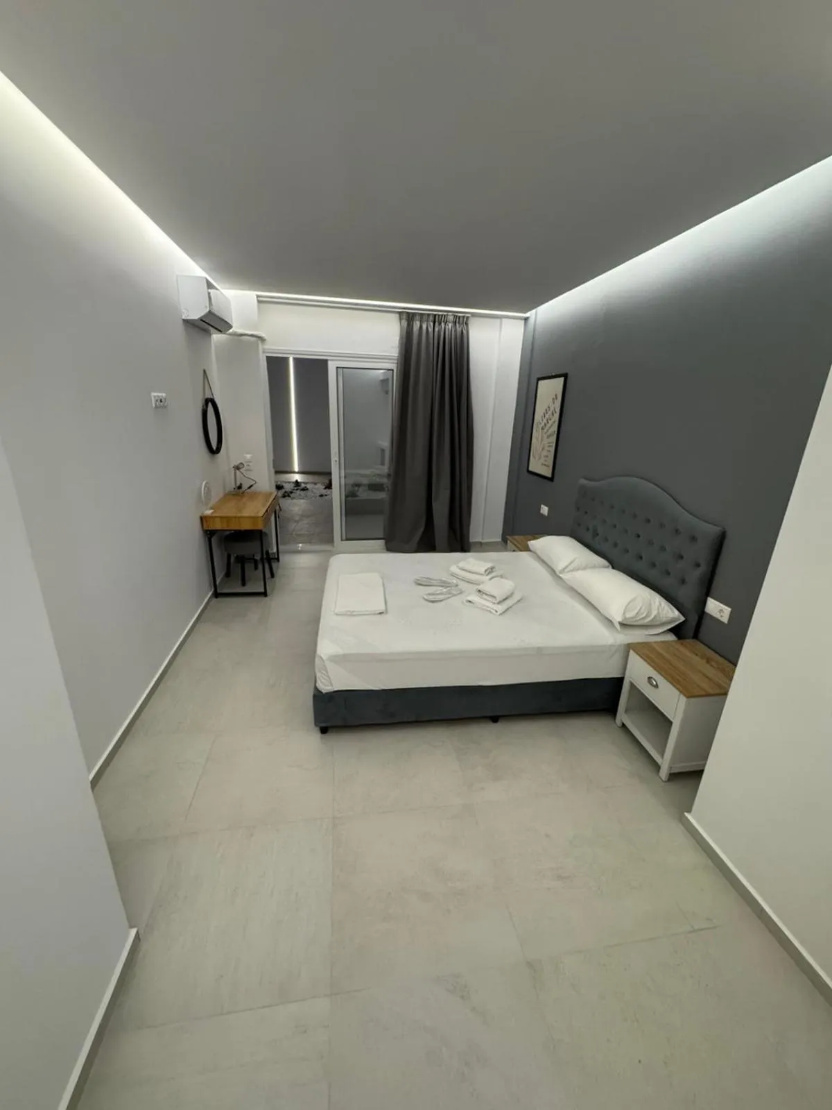 Bed in Pasiphae Hotel