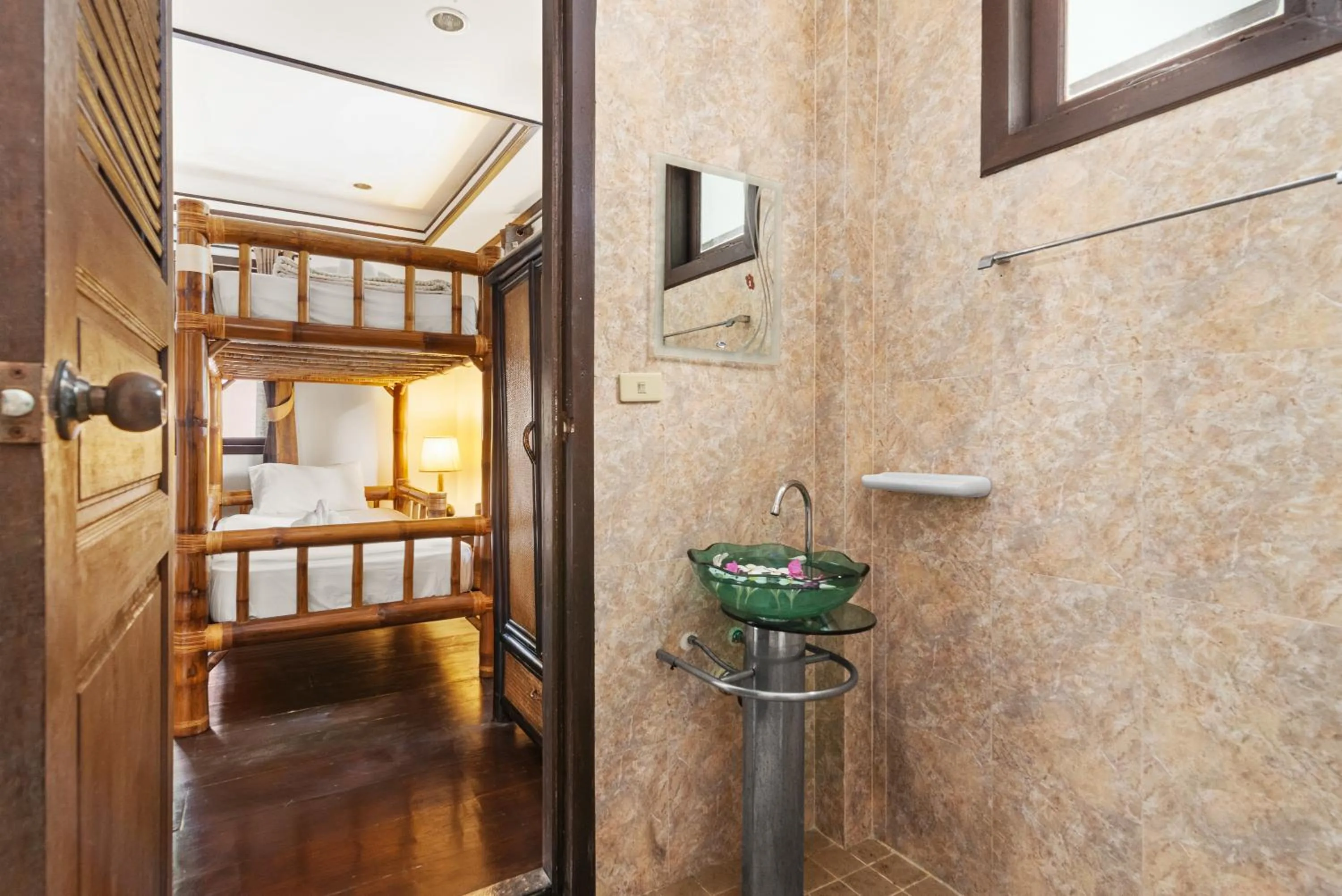 Bathroom, Bed in Paradise Island Estate