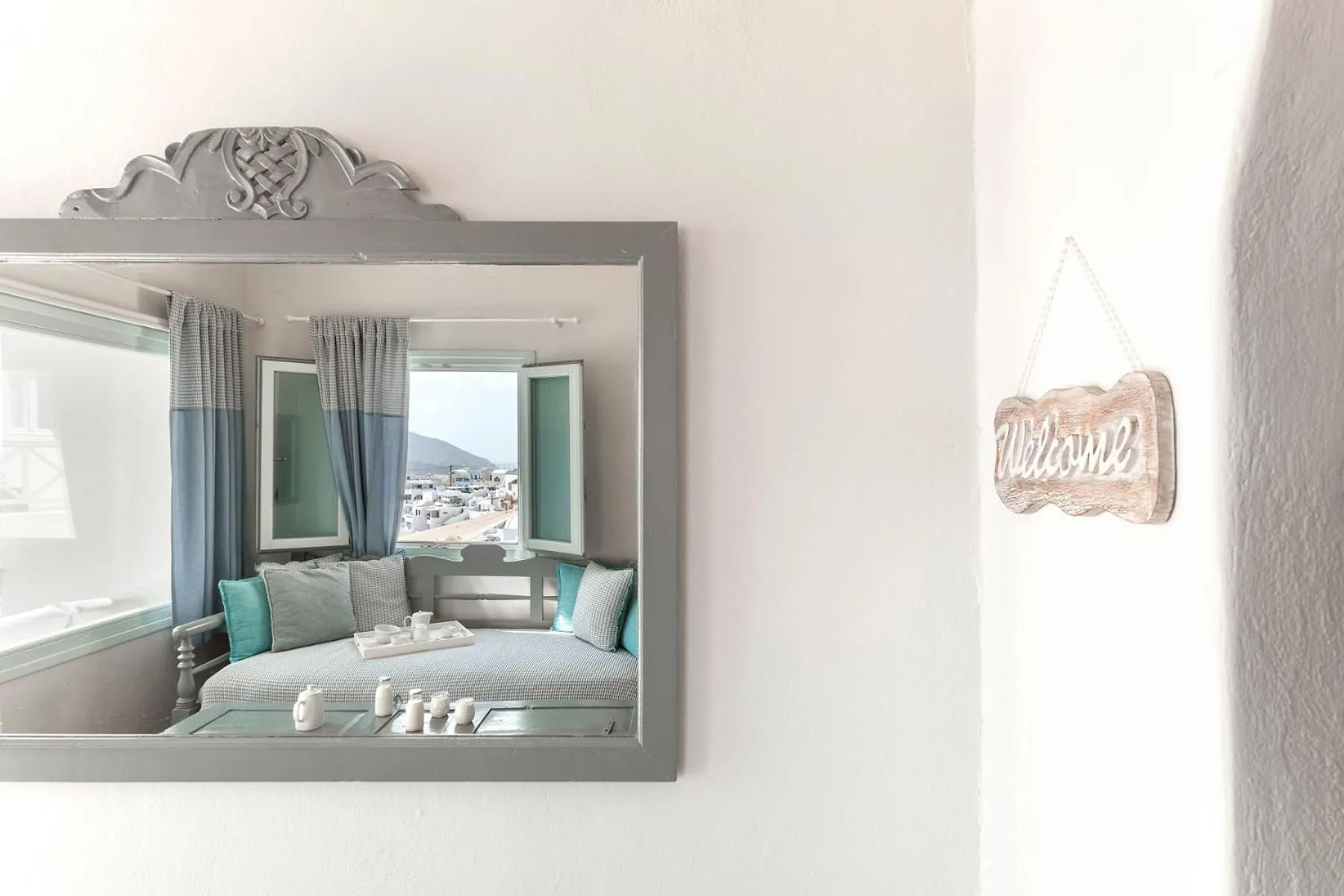 Bed in Blue Dolphins Apartments