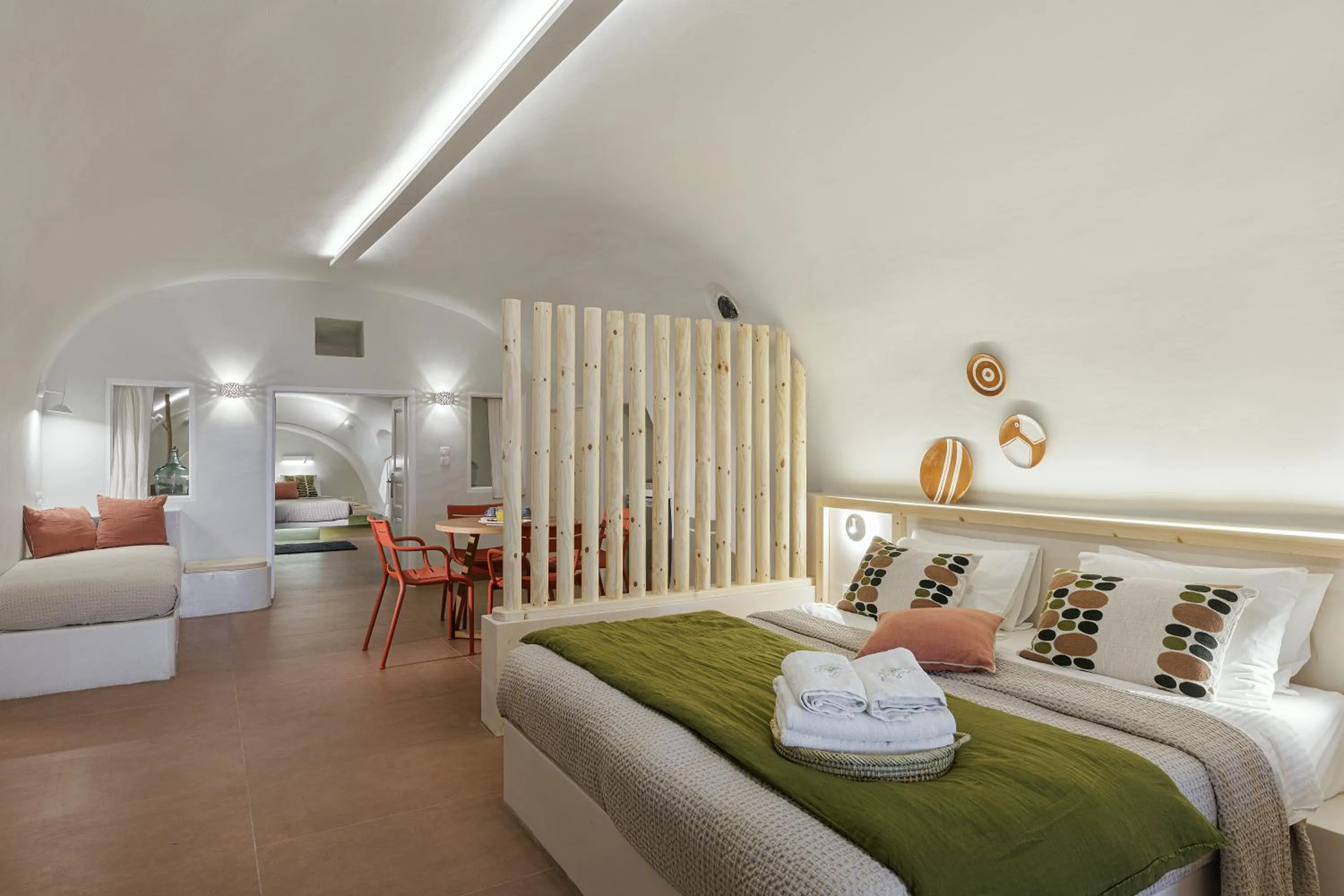 Bed in Blue Dolphins Apartments