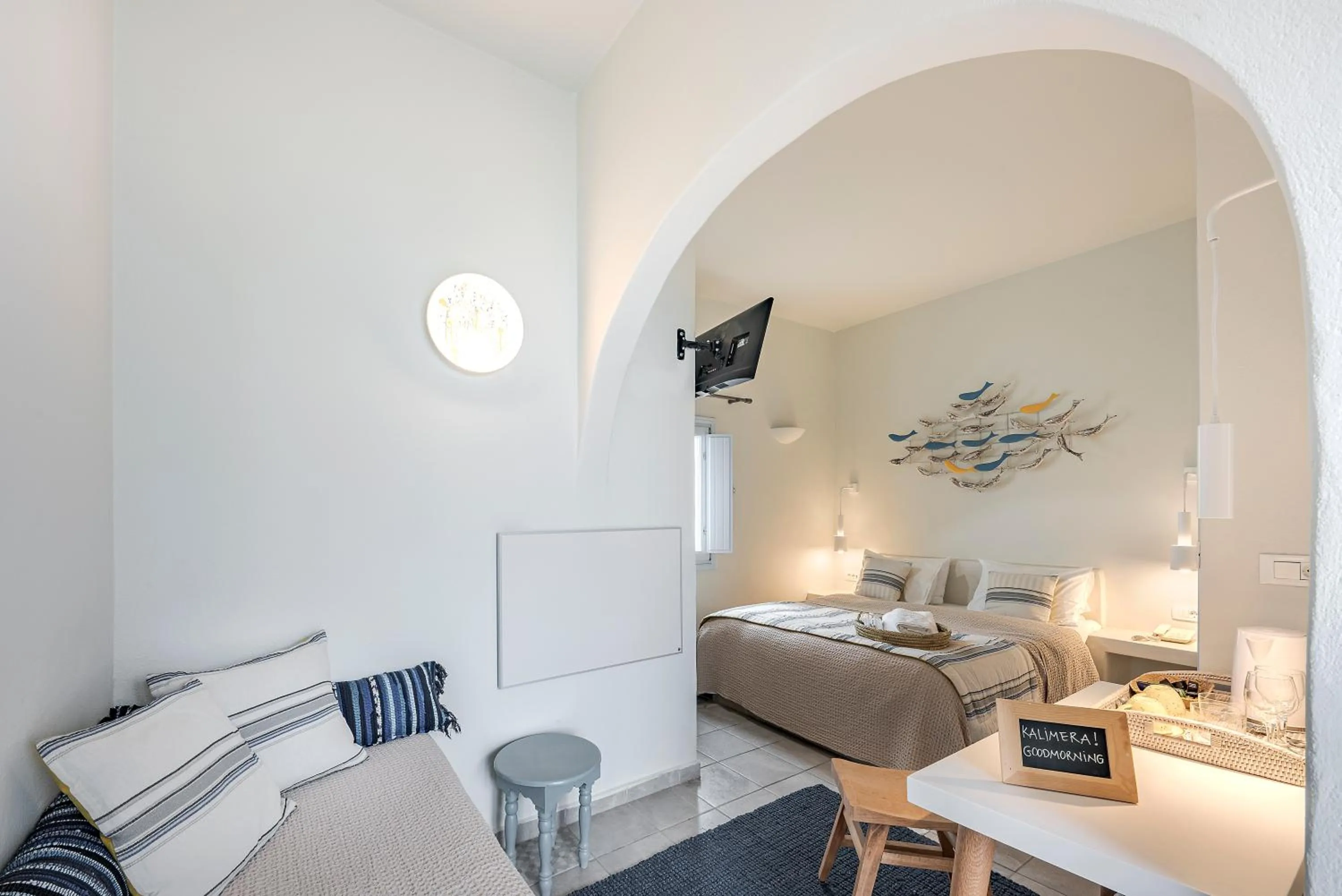 Bed in Blue Dolphins Apartments