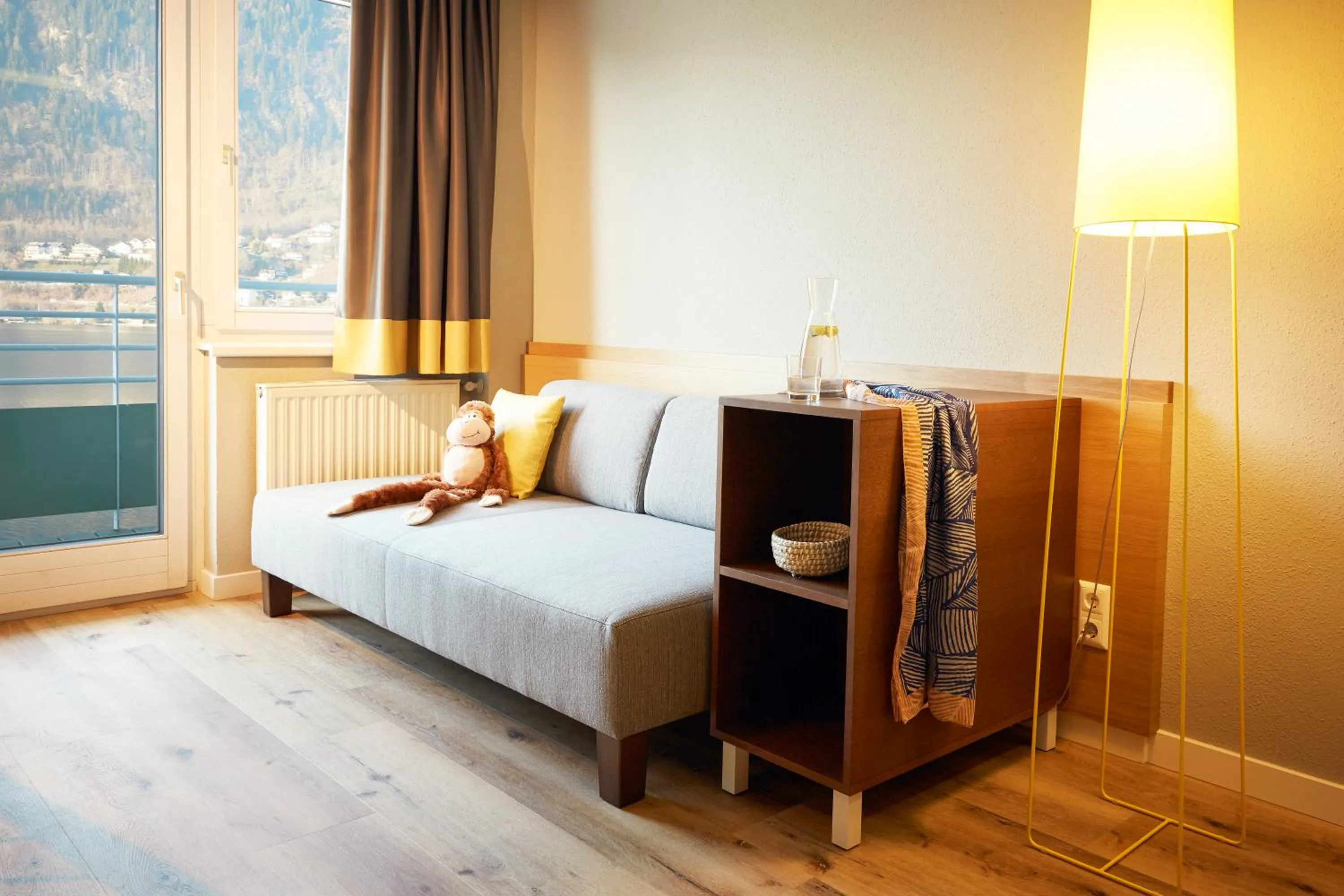 Living room, Bed in ROBINSON Landskron