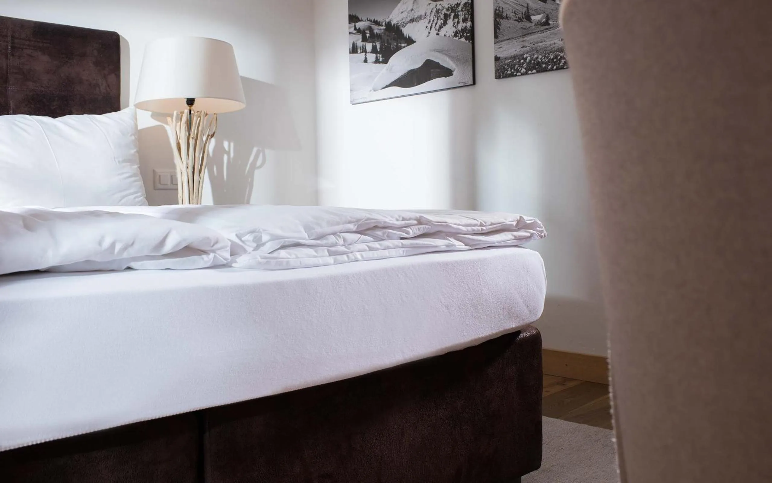 Bedroom, Bed in Hotel des Alpes Superieur