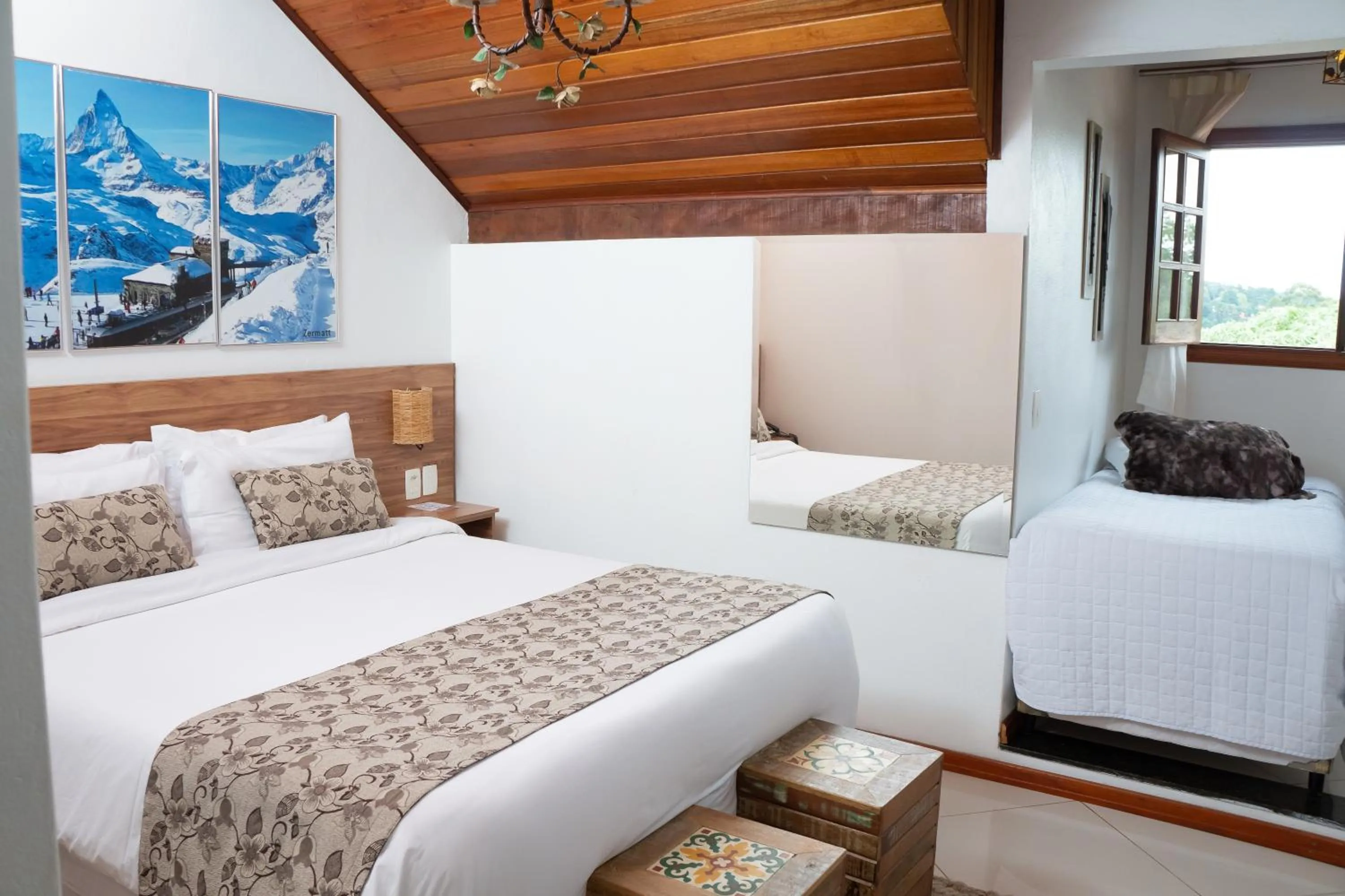 Bed in Pousada Suiça Mineira Centro