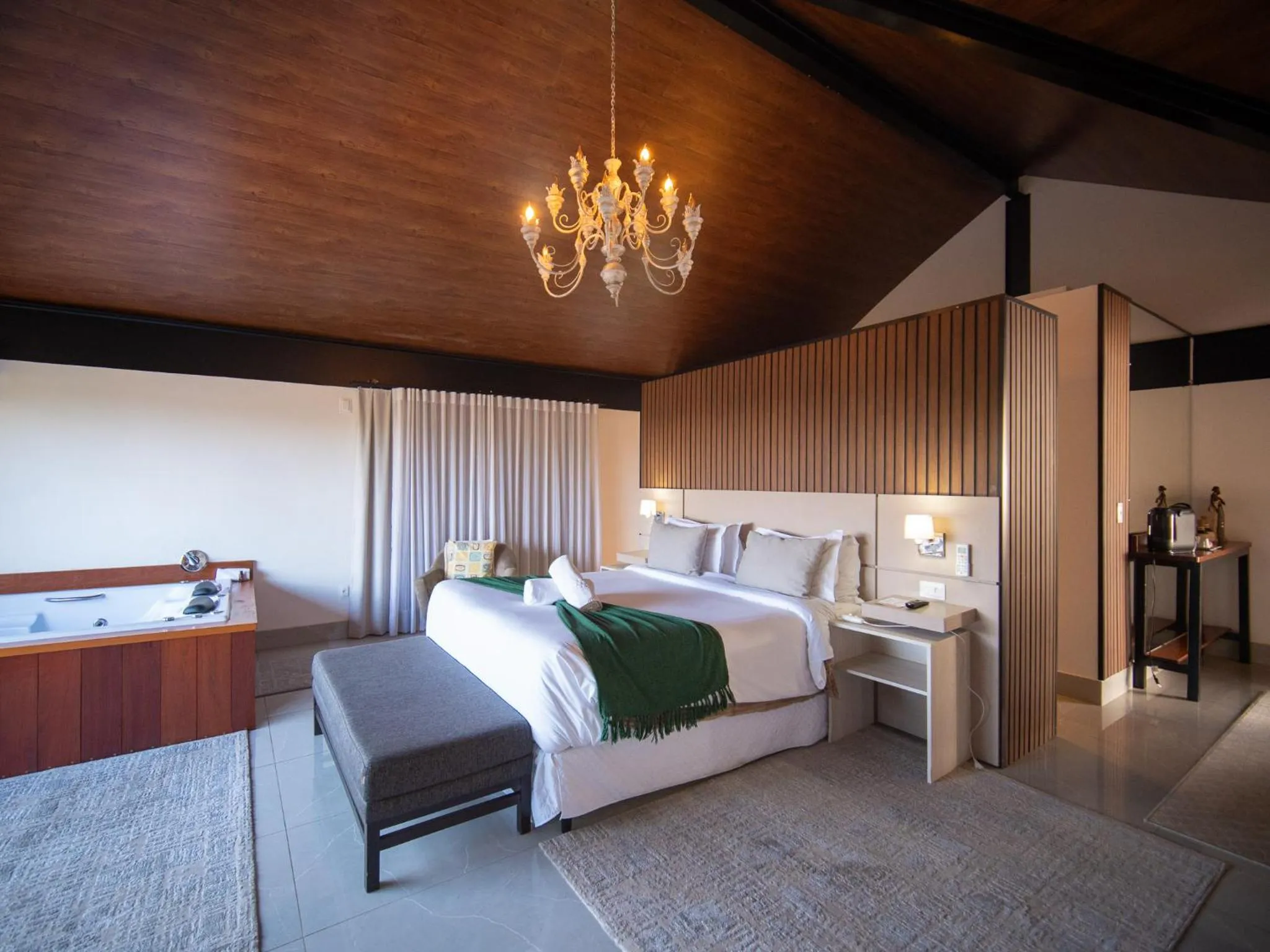 Bed in Pousada Suiça Mineira Centro