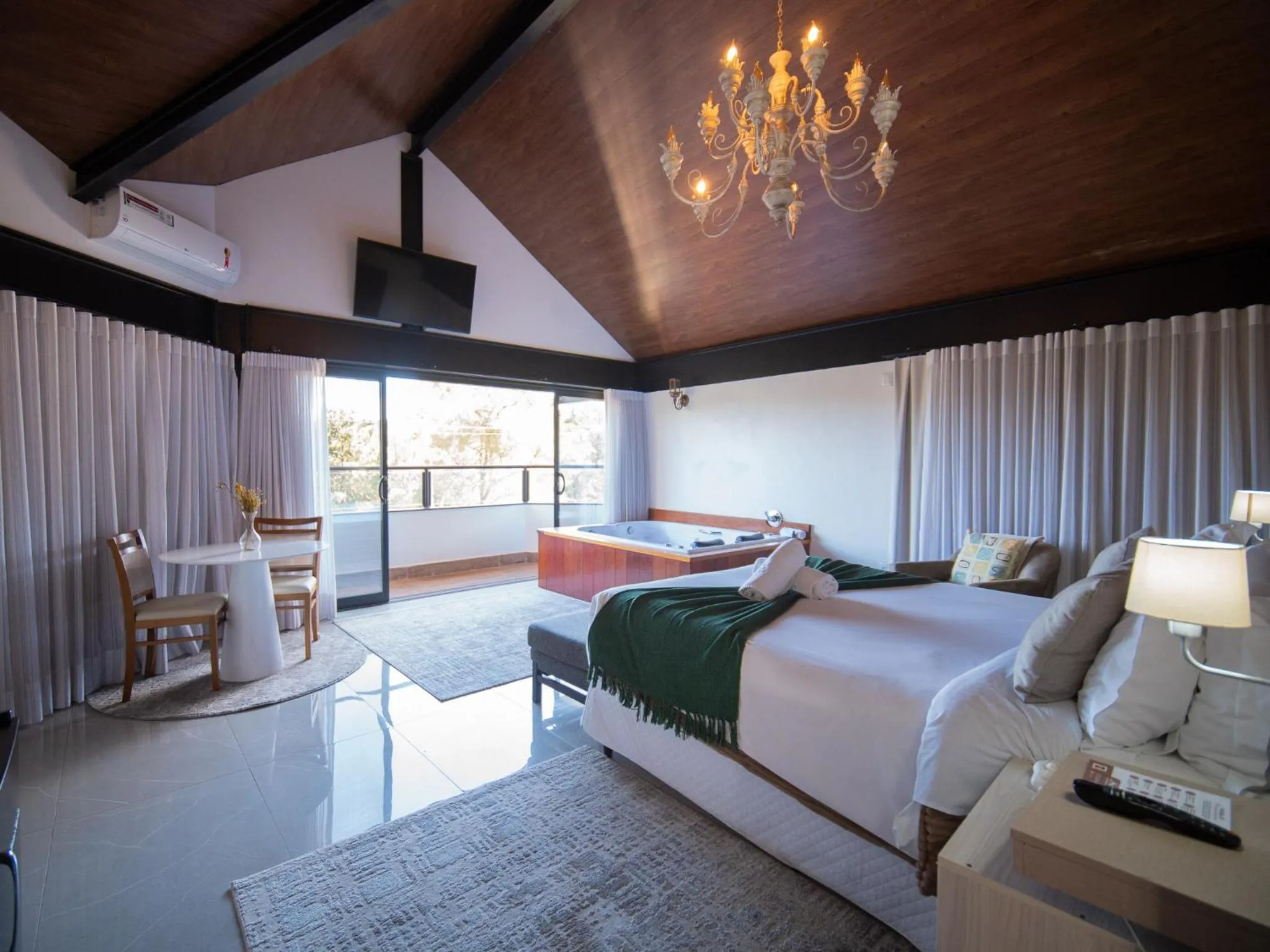 Bed in Pousada Suiça Mineira Centro