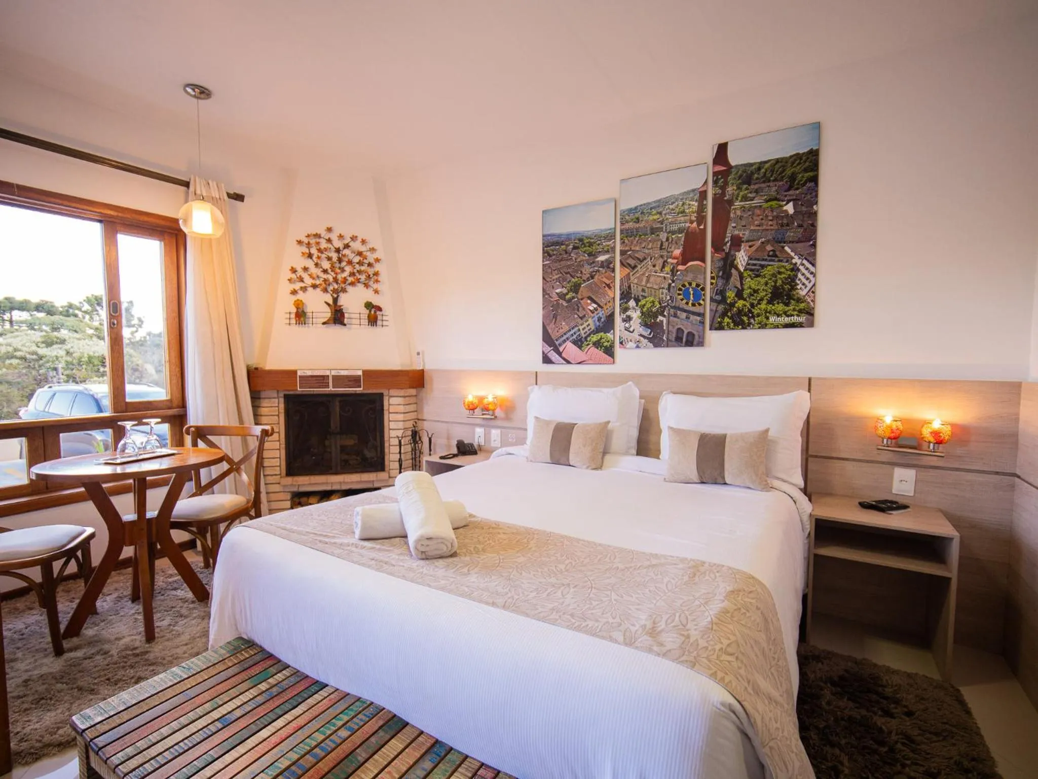 Bed in Pousada Suiça Mineira Centro