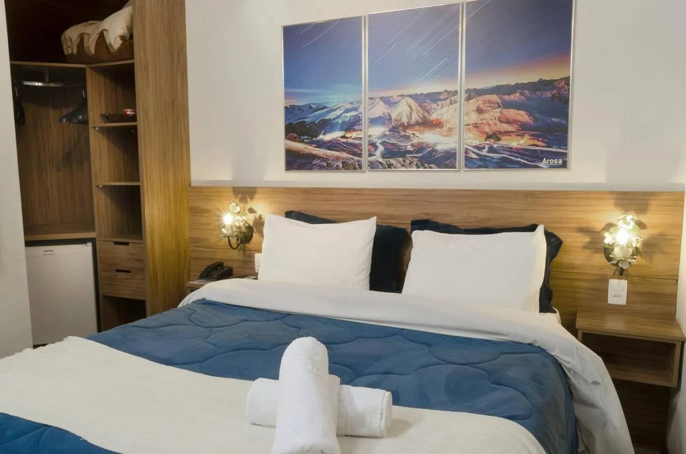 Bed in Pousada Suiça Mineira Centro