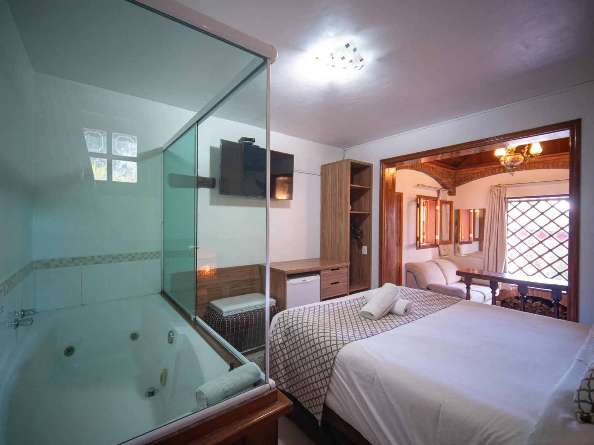 Bed in Pousada Suiça Mineira Centro