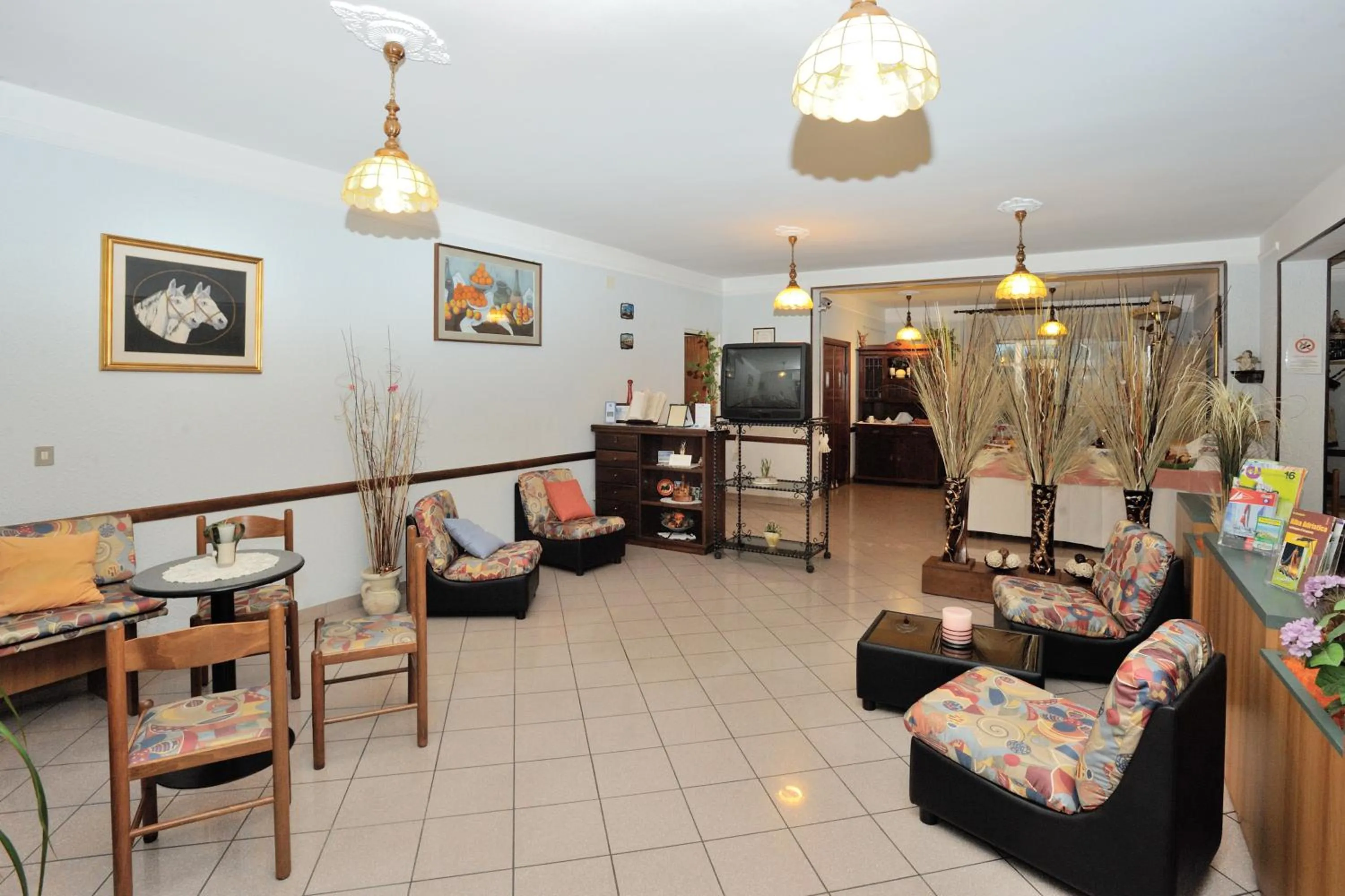 Communal lounge/ TV room in Hotel Lidia