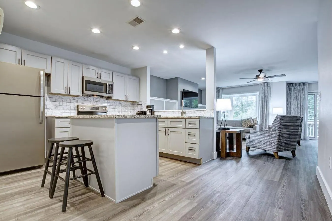kitchen in Pocono Mountain Villas by Exploria Resorts