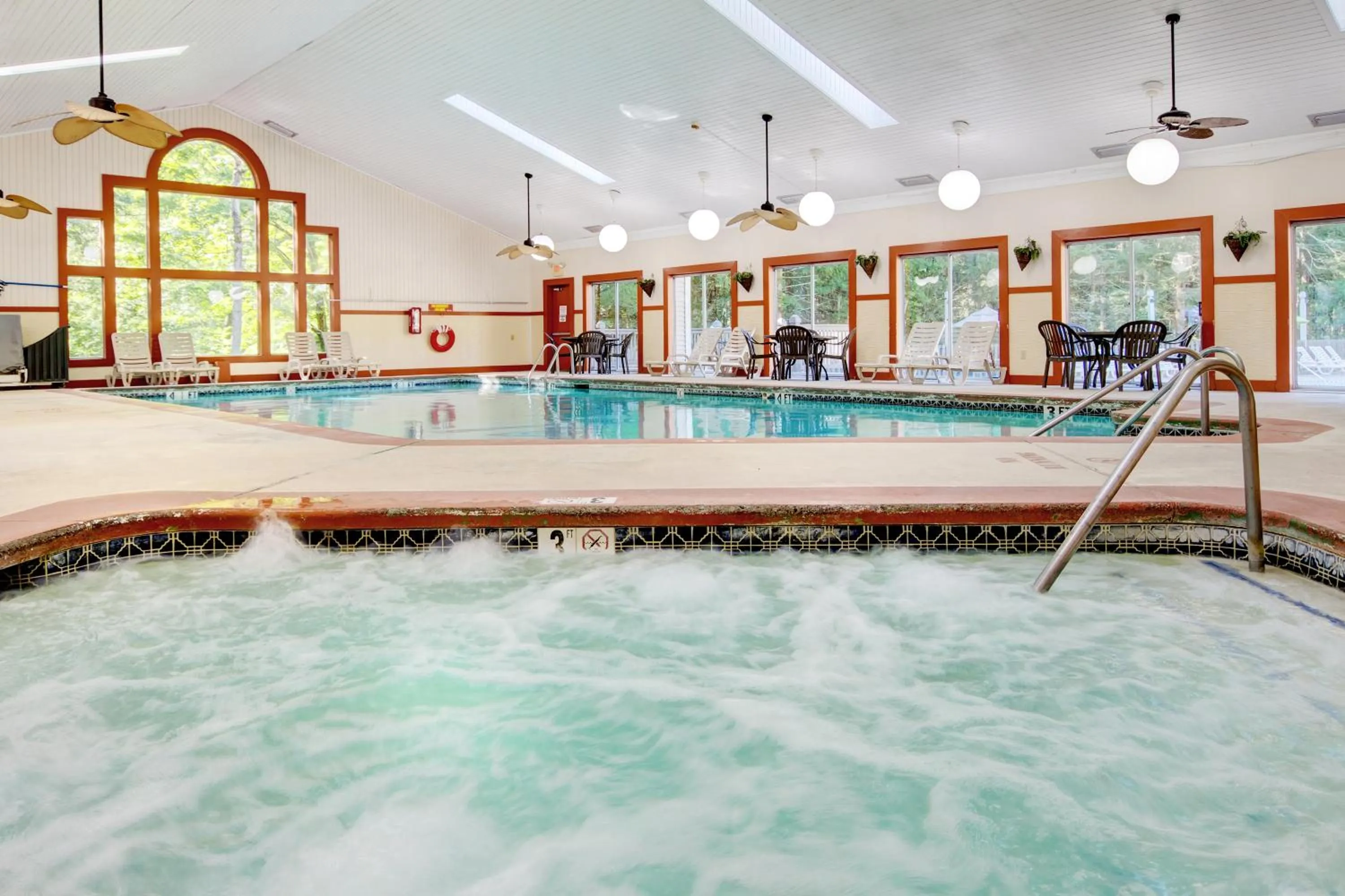 Swimming pool in Pocono Mountain Villas by Exploria Resorts