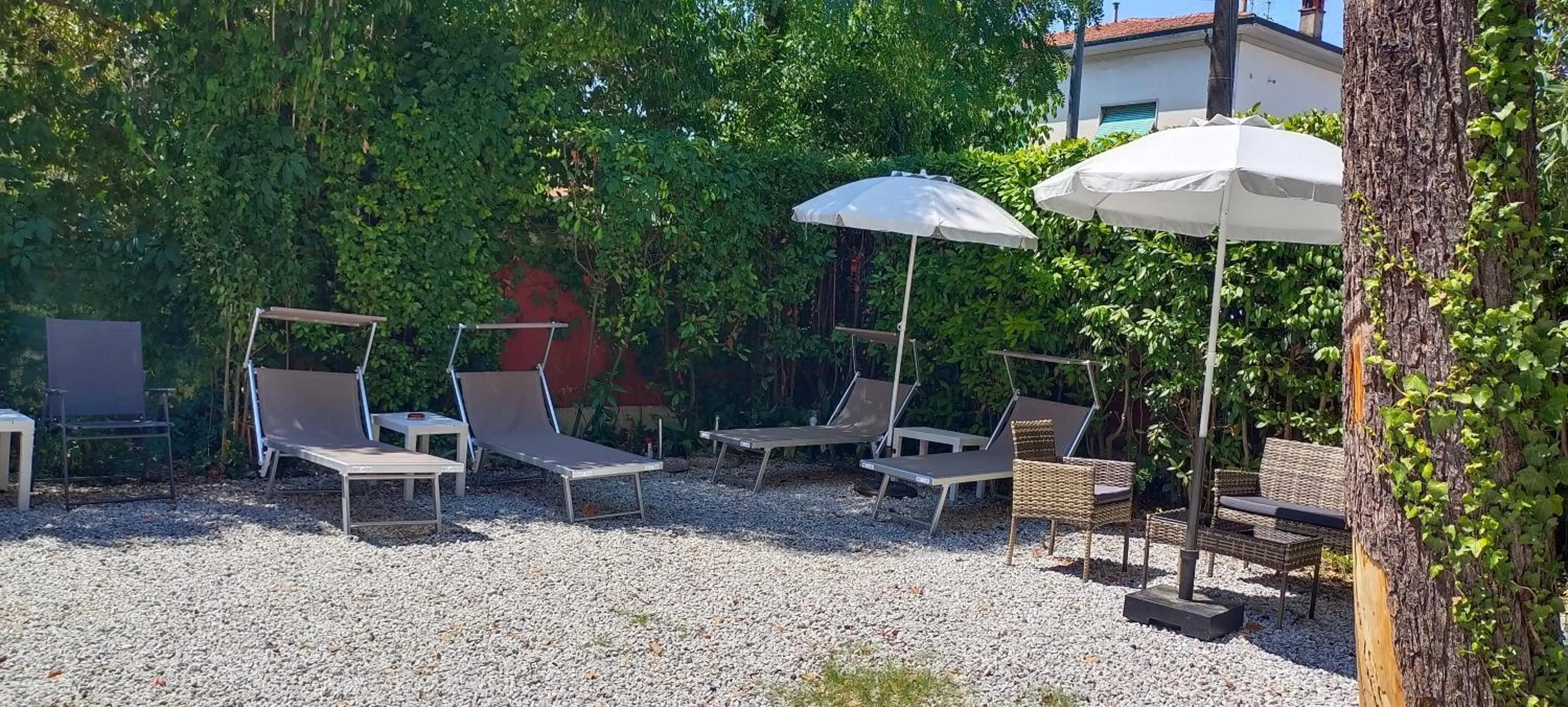 Garden view in B&B Villa Regina