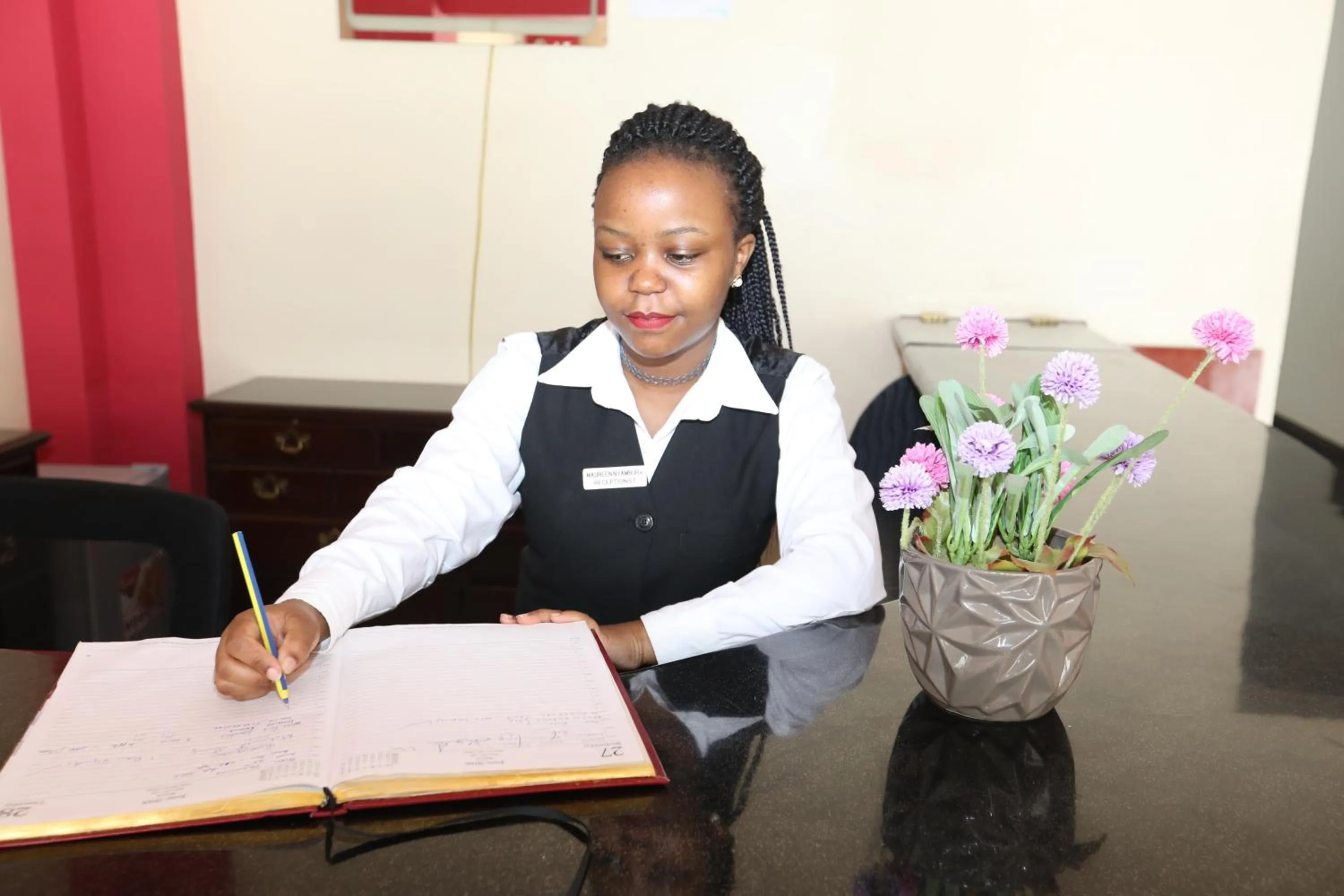 Staff in Sheratton Regency Hotel