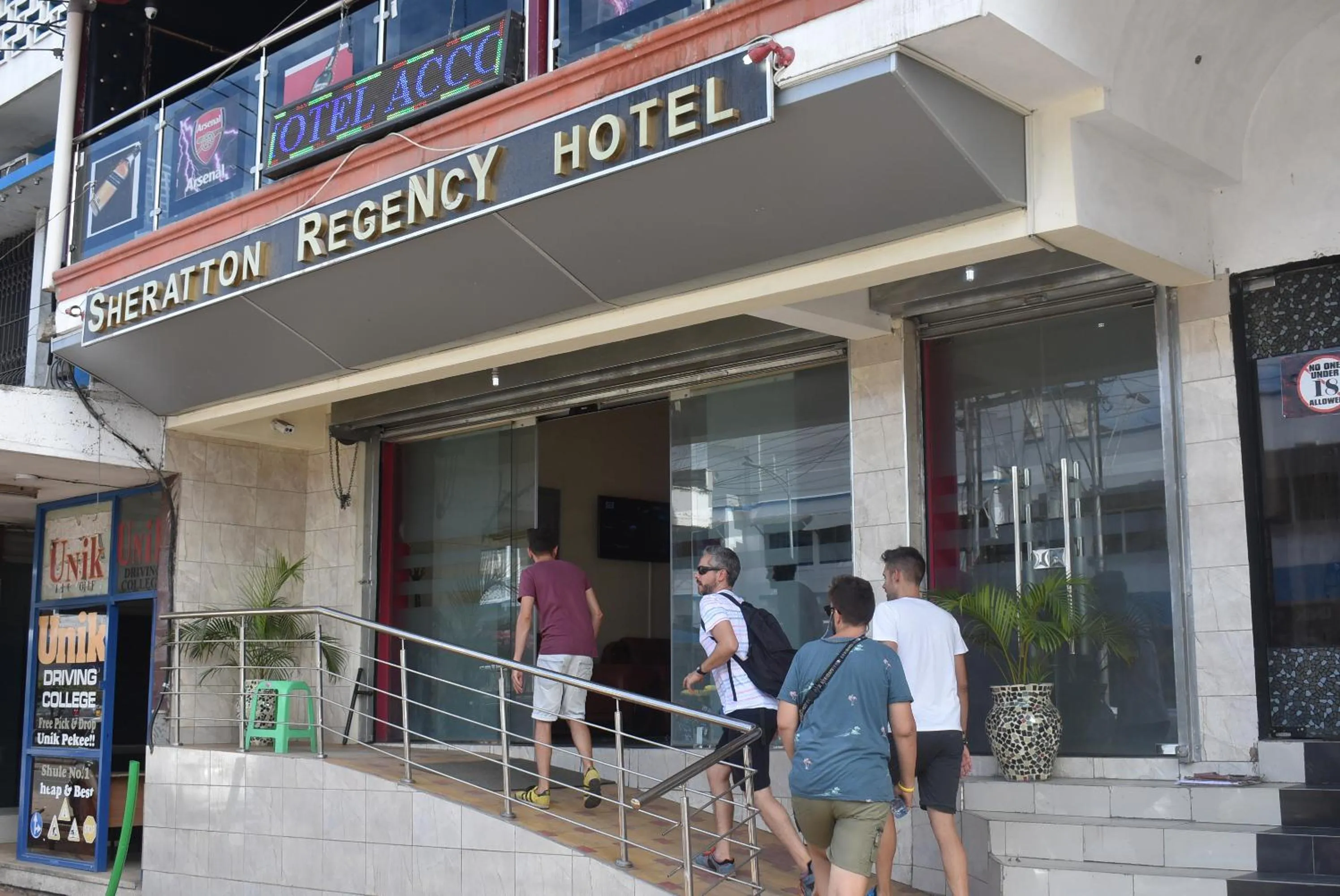 Facade/entrance in Sheratton Regency Hotel