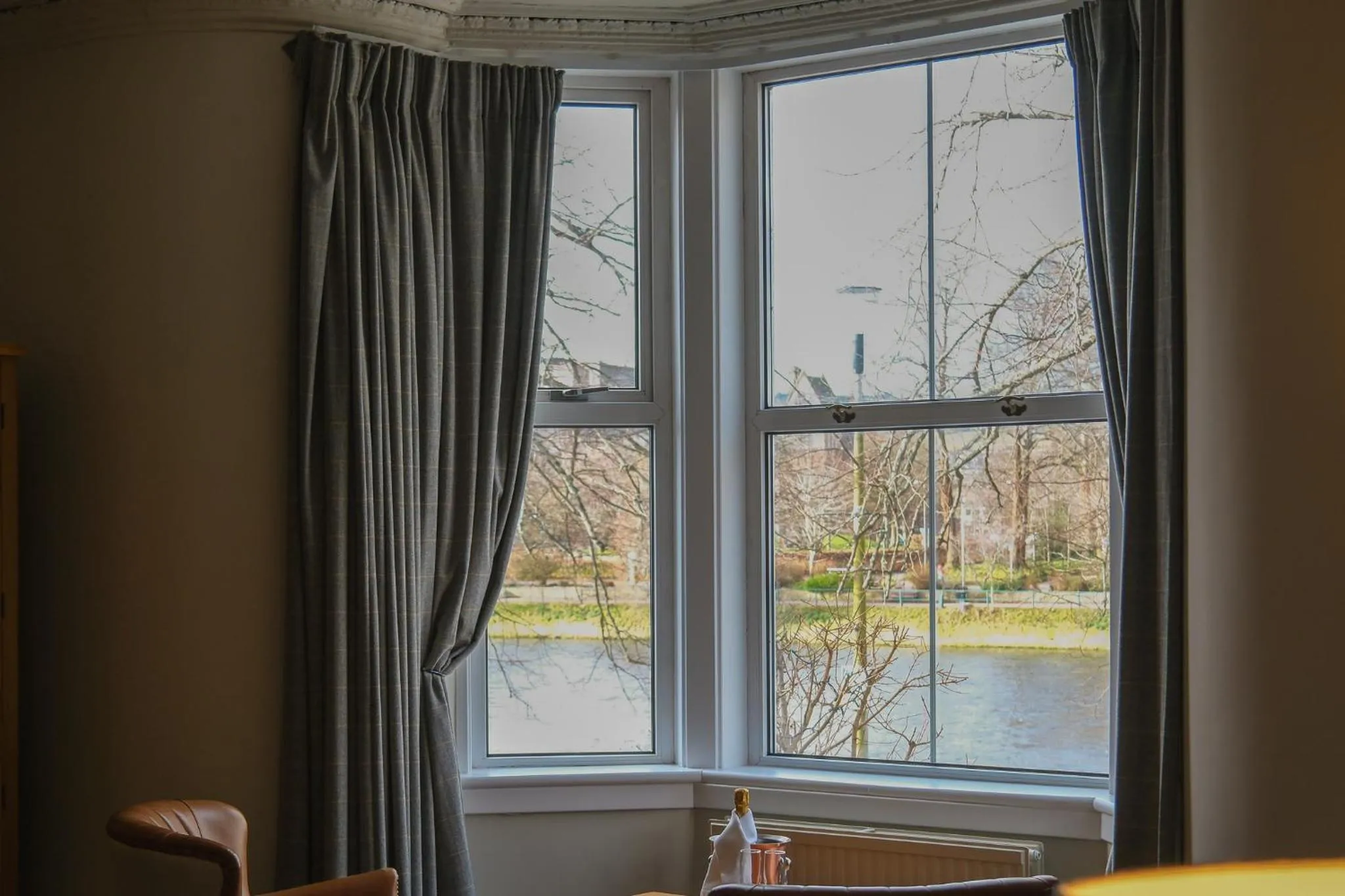 River view in Glen Mhor Hotel at Uile-bheist 'Brewstillery'