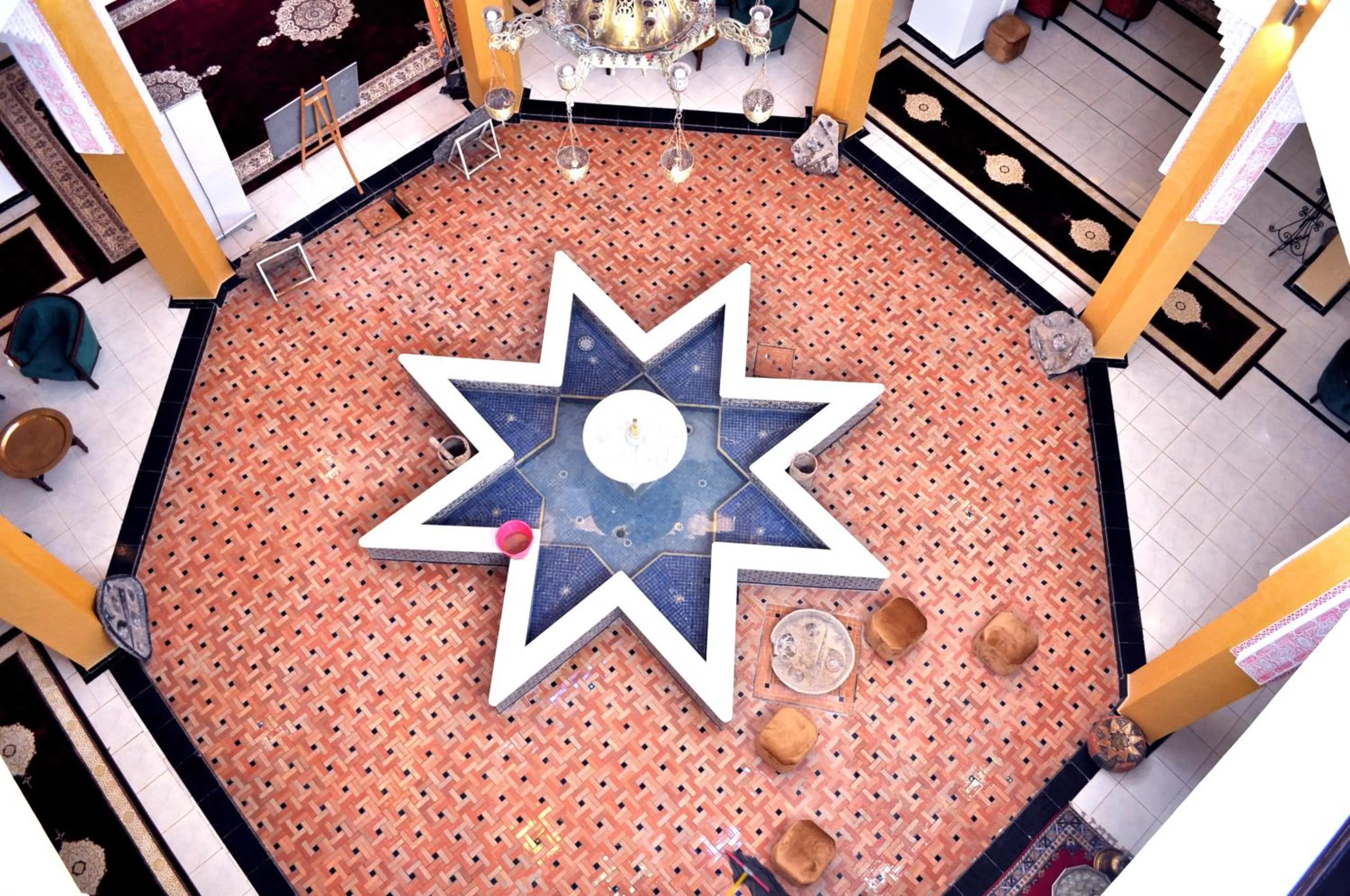 Inner courtyard view in Erfoud Palace