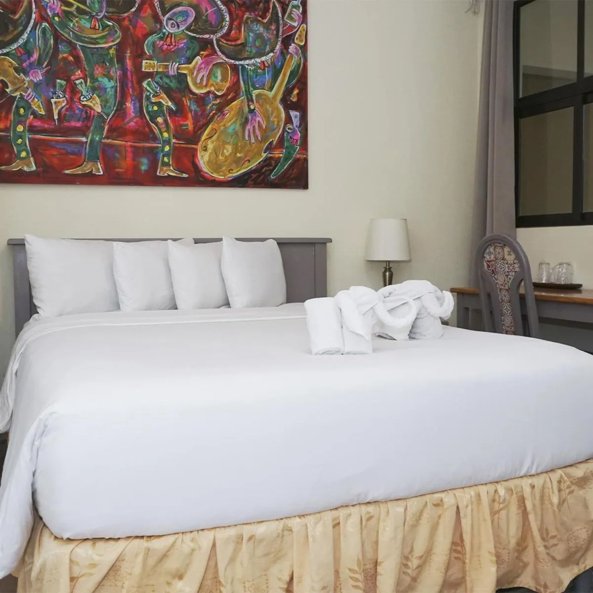 Bed in Morrison Hotel San Salvador