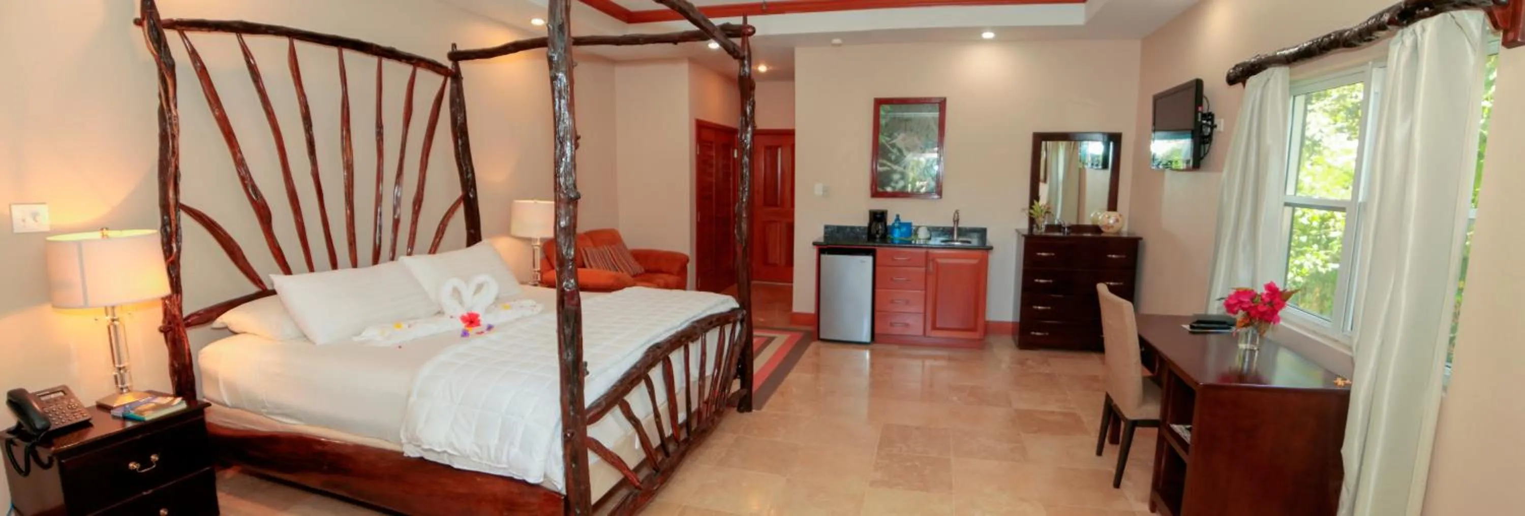 River view, Bed in Black Orchid Resort