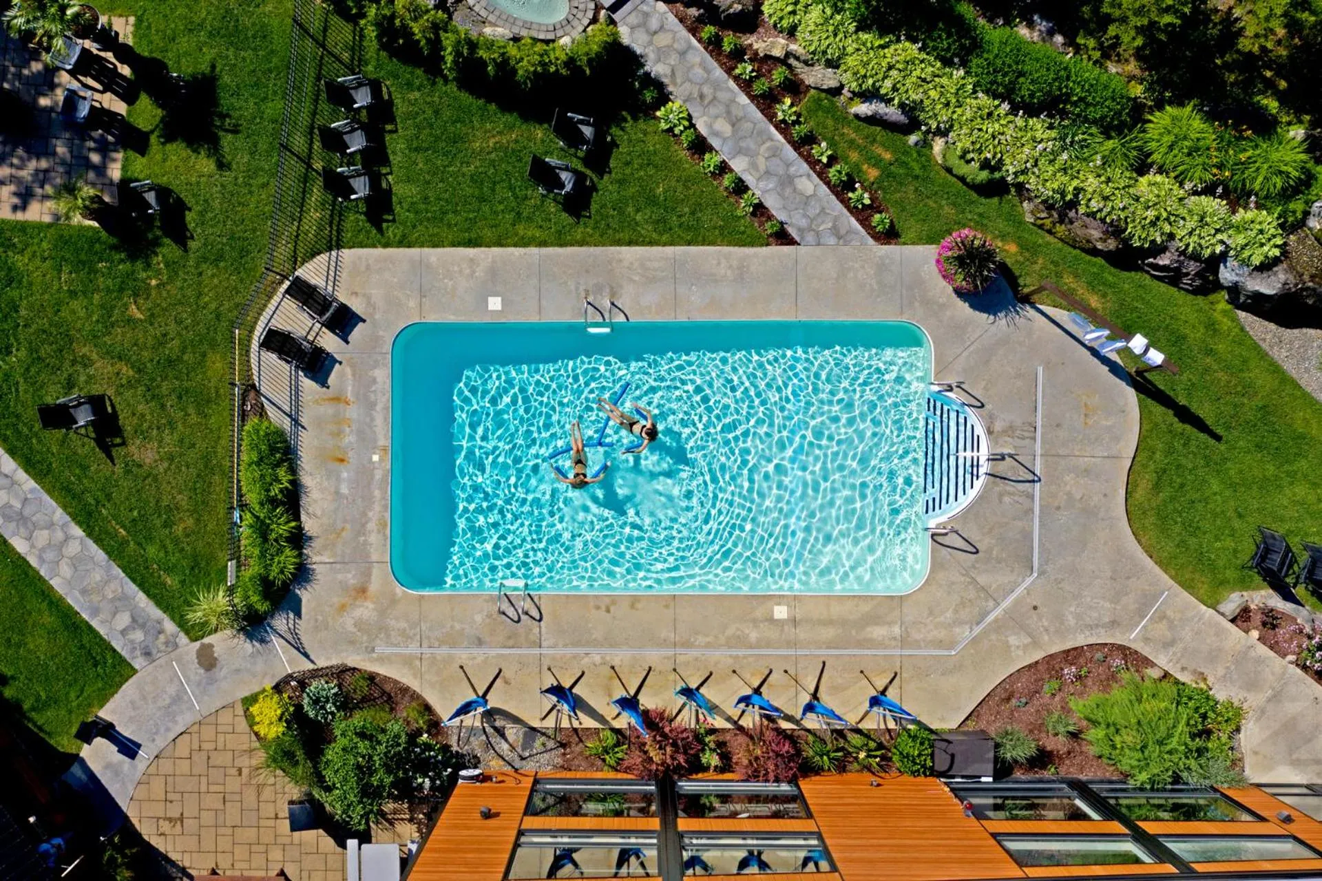 Bird's eye view in La cache à Maxime