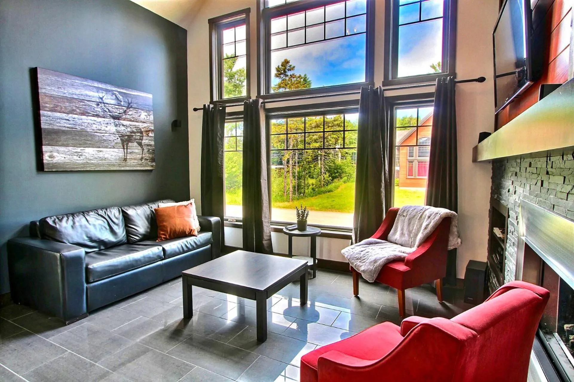 Living room in La cache à Maxime