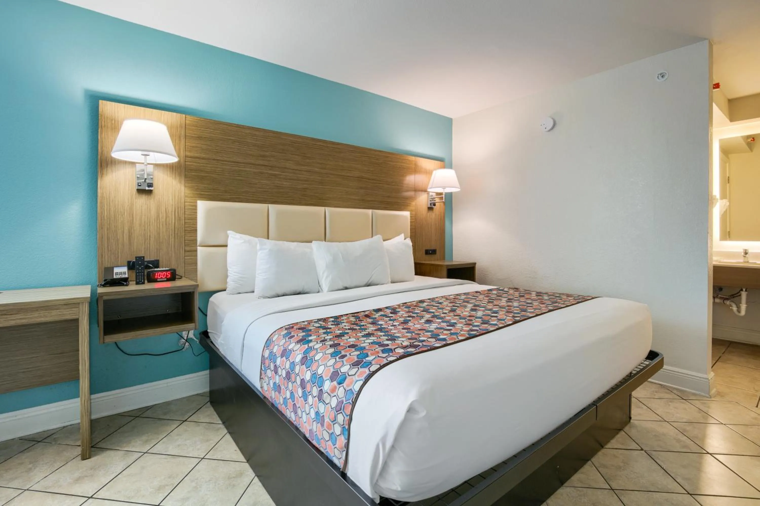 Bed in Beachside Resort Hotel