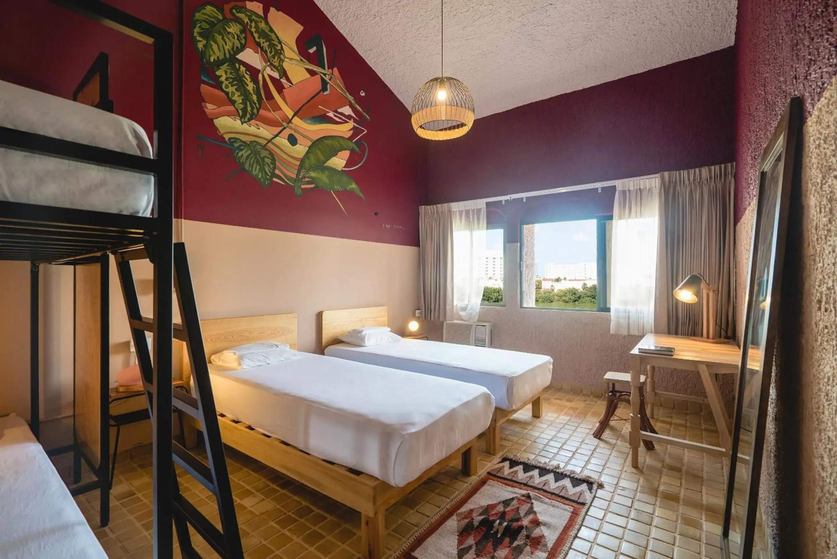 Bed in 4-Bed Dormitory Room in Selina Cancun Laguna Hotel Zone Bed in 4-Bed Dormitory Room in Selina Cancun Laguna Hotel Zone