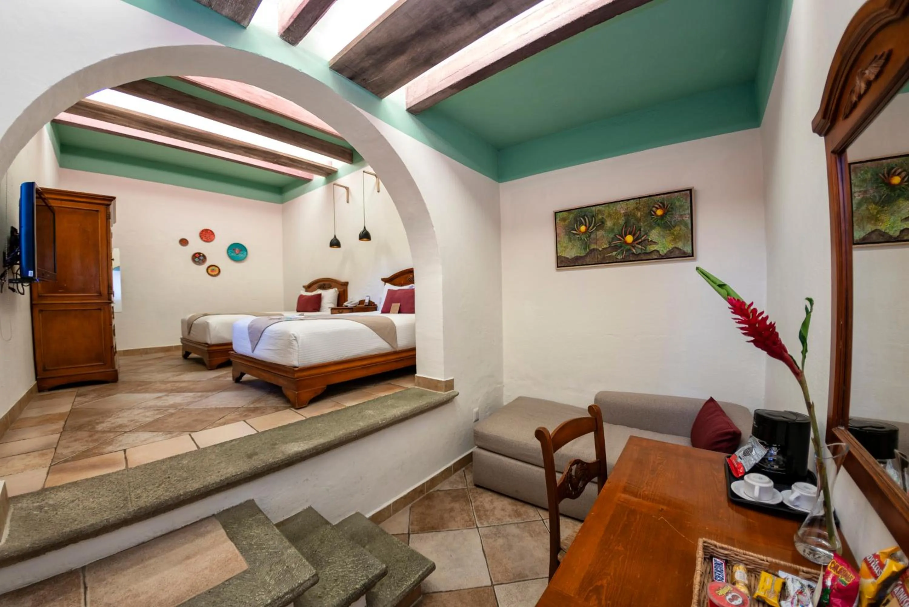 Photo of the whole room, Bed in Casa De Sierra Azul